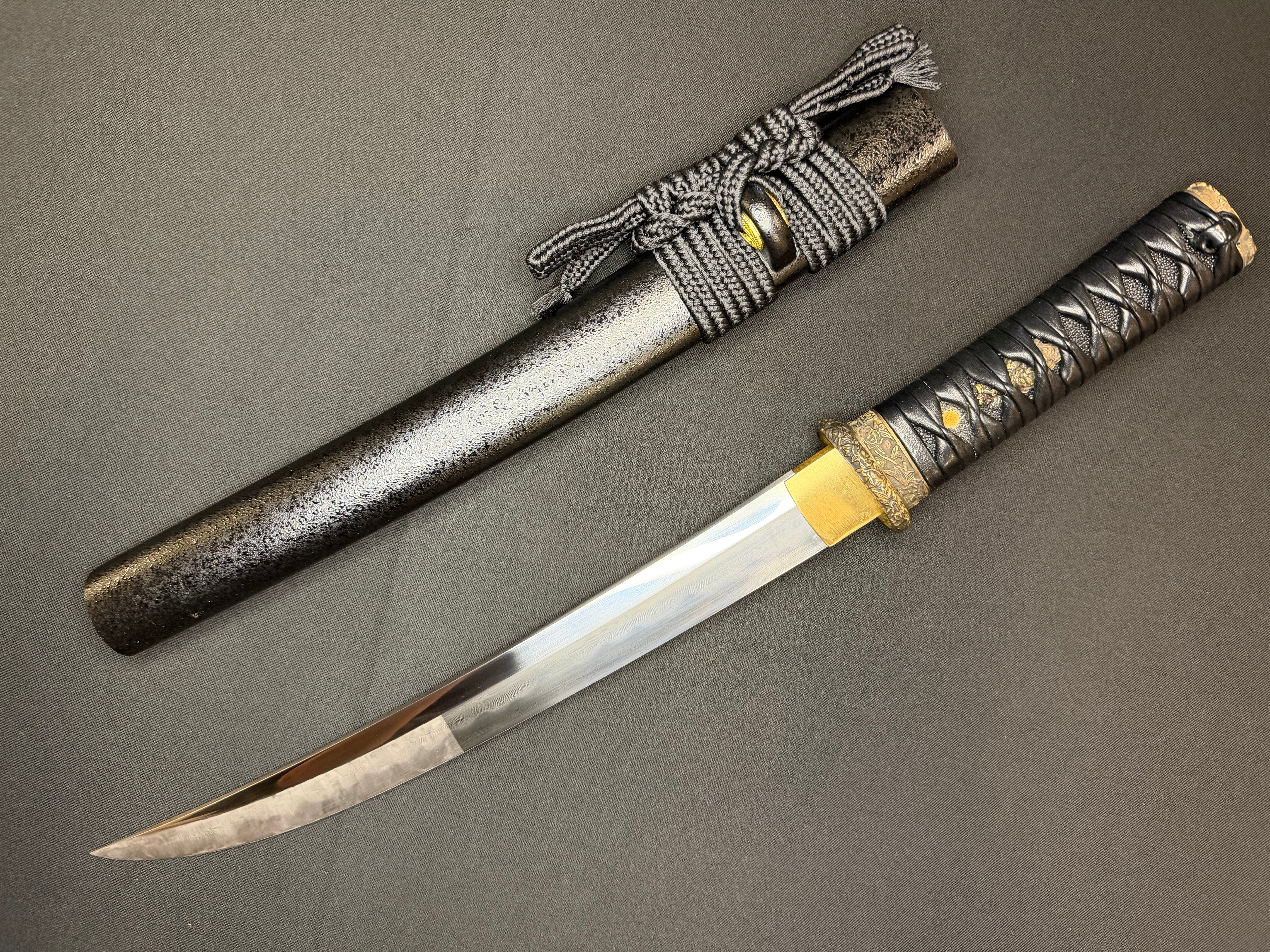 Shogun Arms Tanto - Dark Legacy Osoraku Clay Tempered Folded Steel
