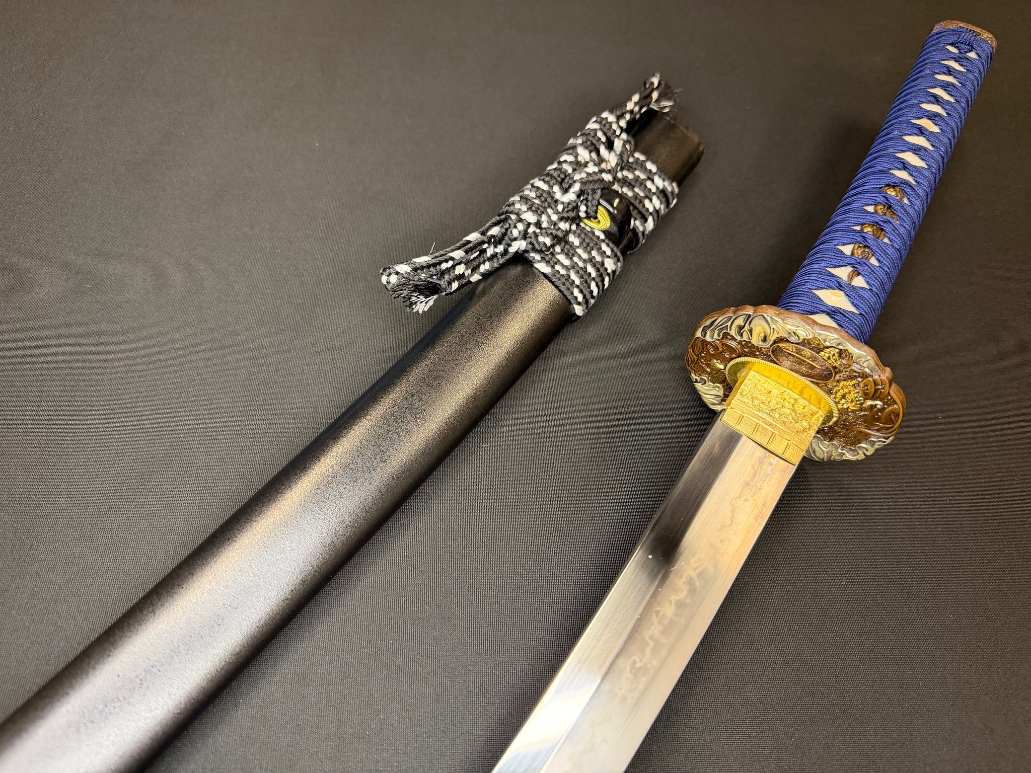 Phoenix Armory Katana -  Blue Dragon Waves T10