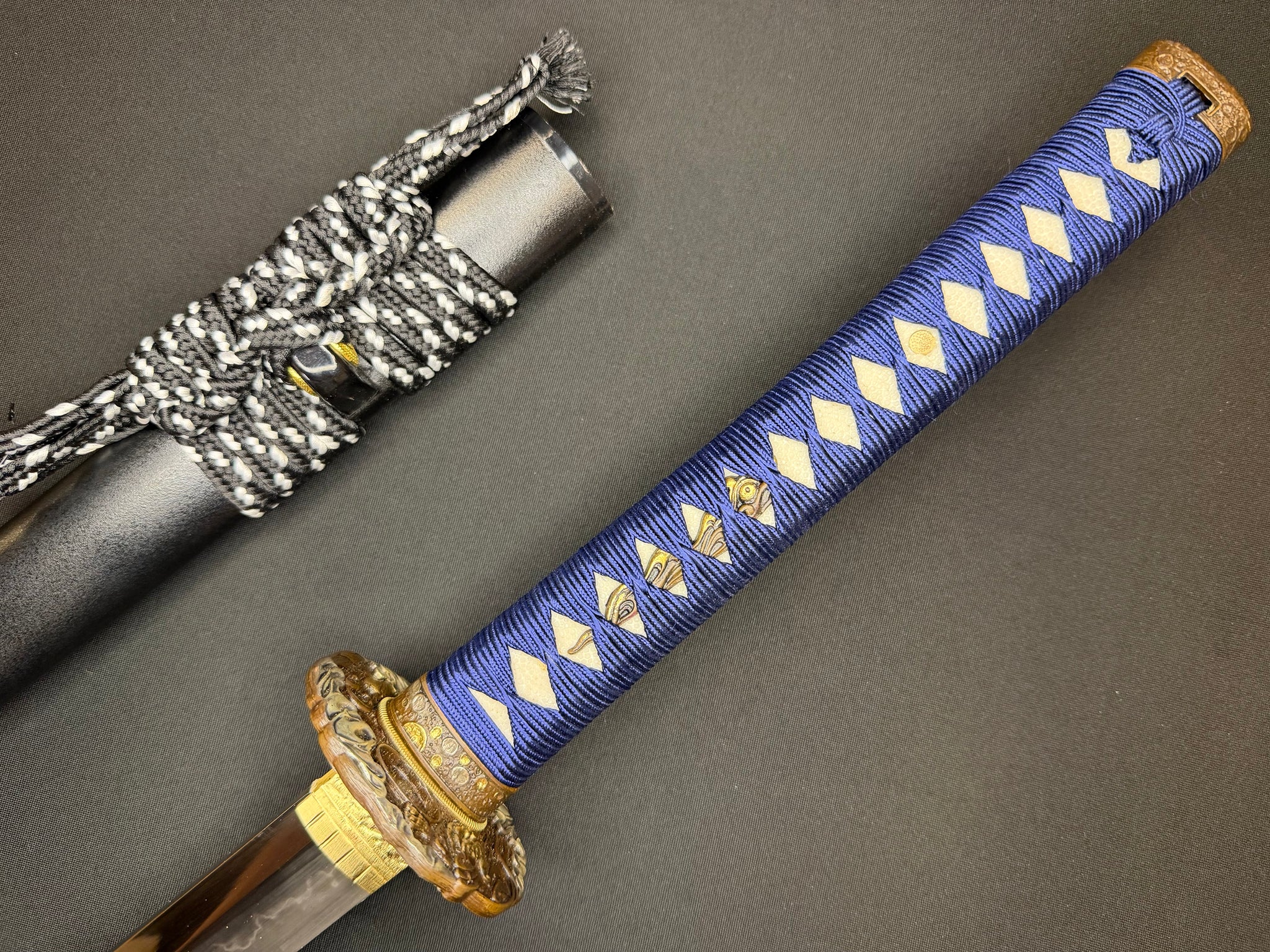 Phoenix Armory Katana -  Blue Dragon Waves T10