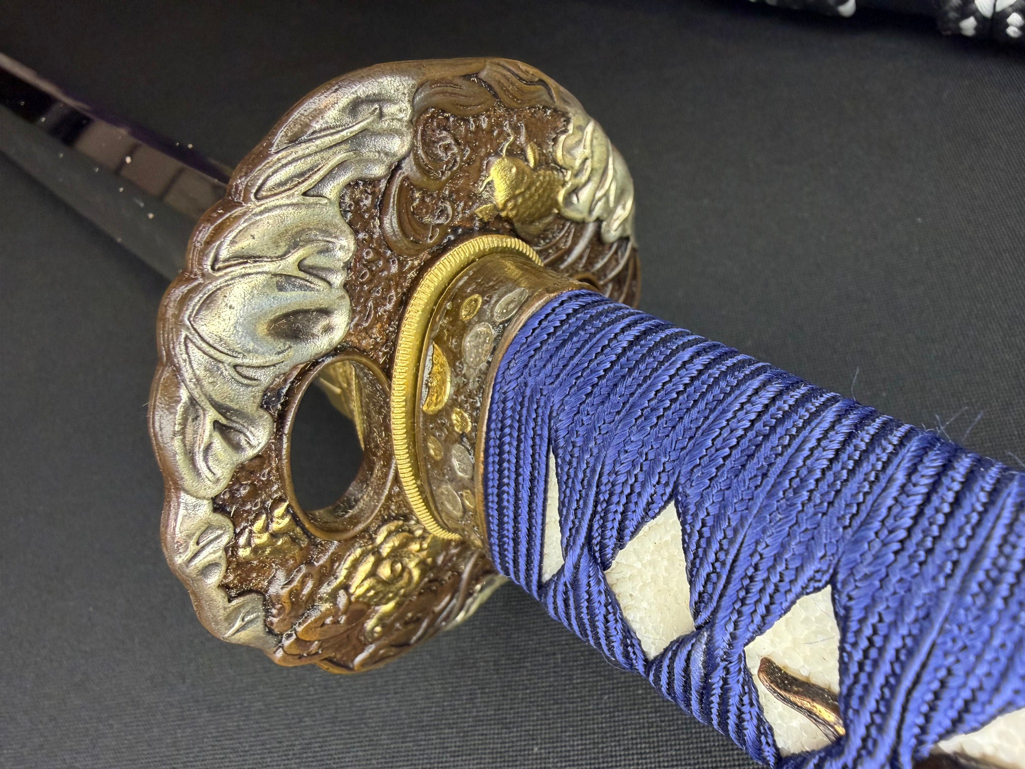 Phoenix Armory Katana -  Blue Dragon Waves T10