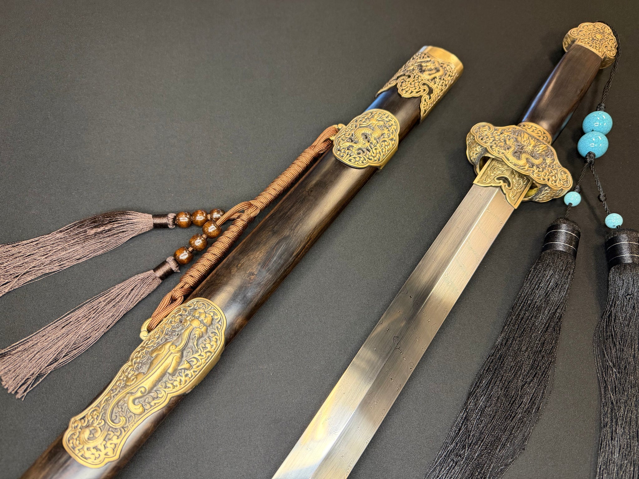 Phoenix Armory Jian - Spiral Damascus