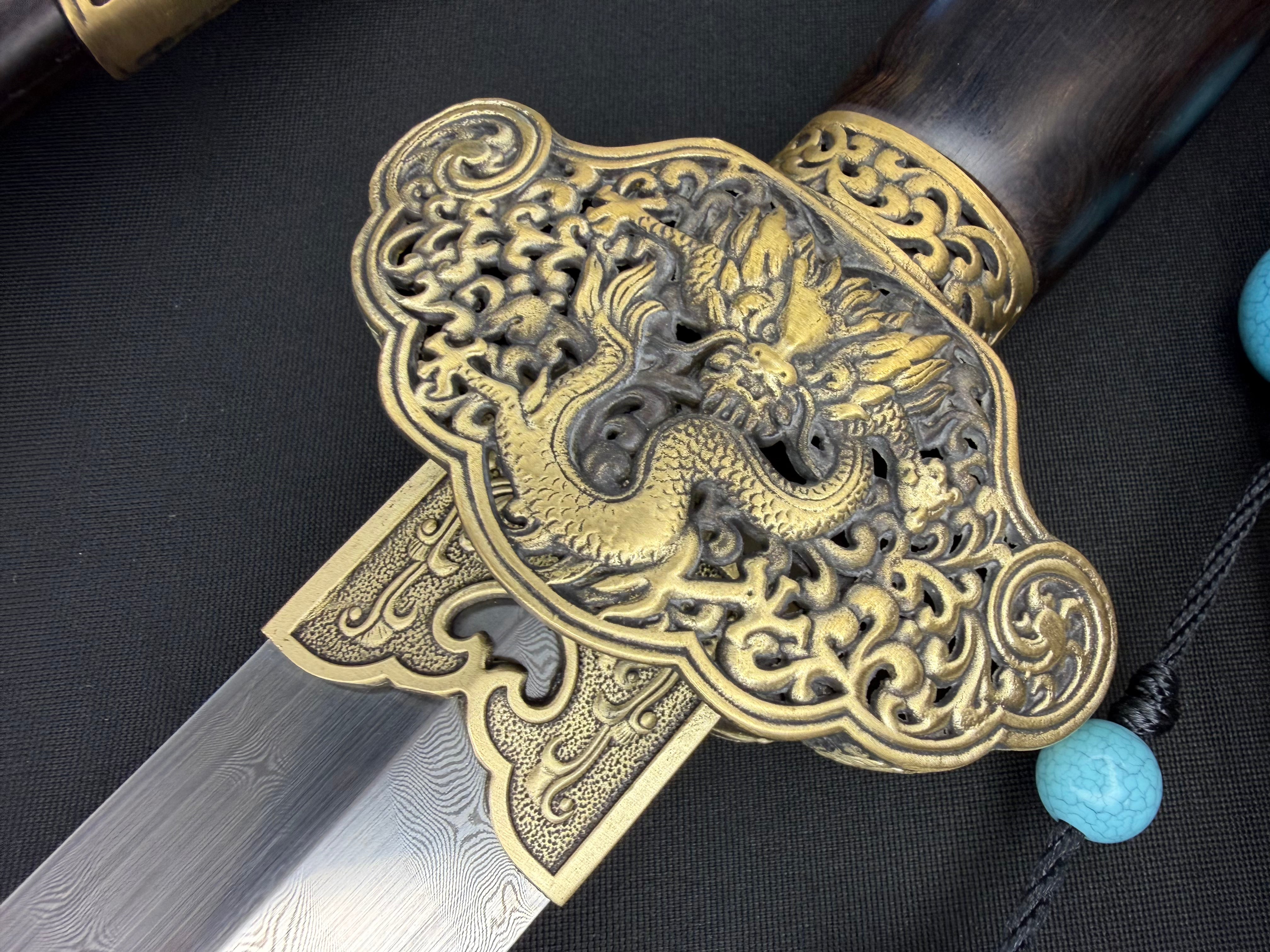 Phoenix Armory Jian - Spiral Damascus