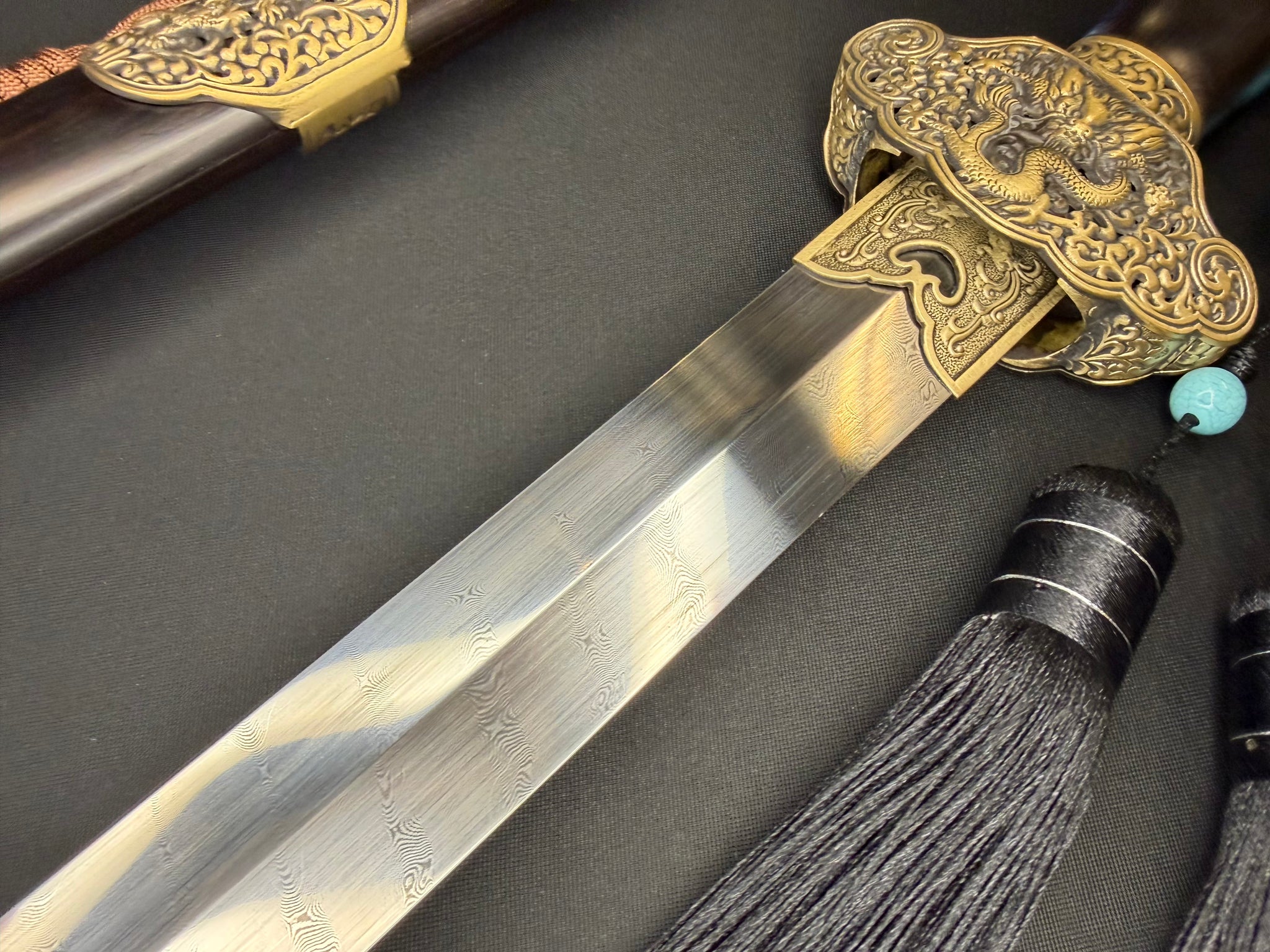 Phoenix Armory Jian - Spiral Damascus