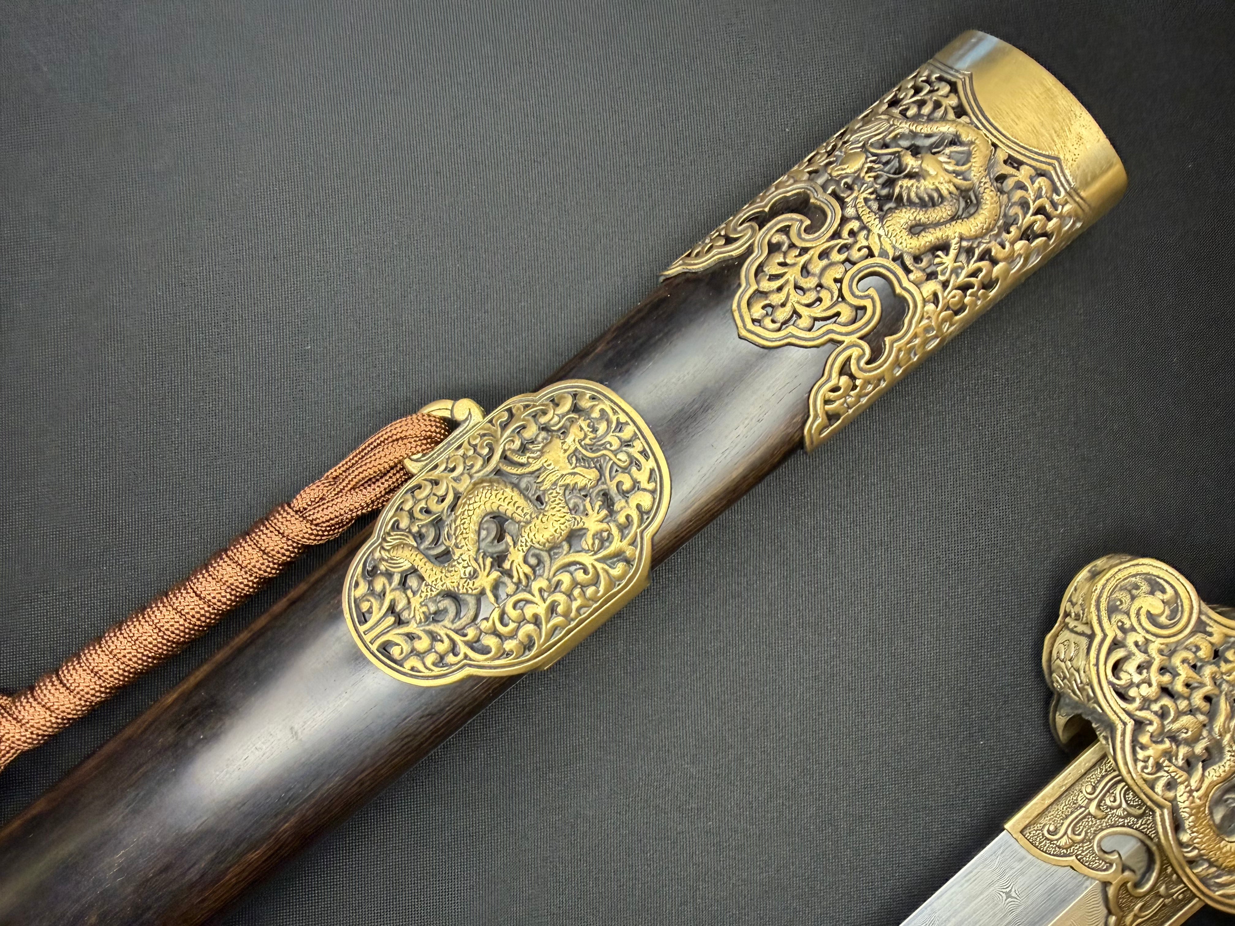 Phoenix Armory Jian - Spiral Damascus