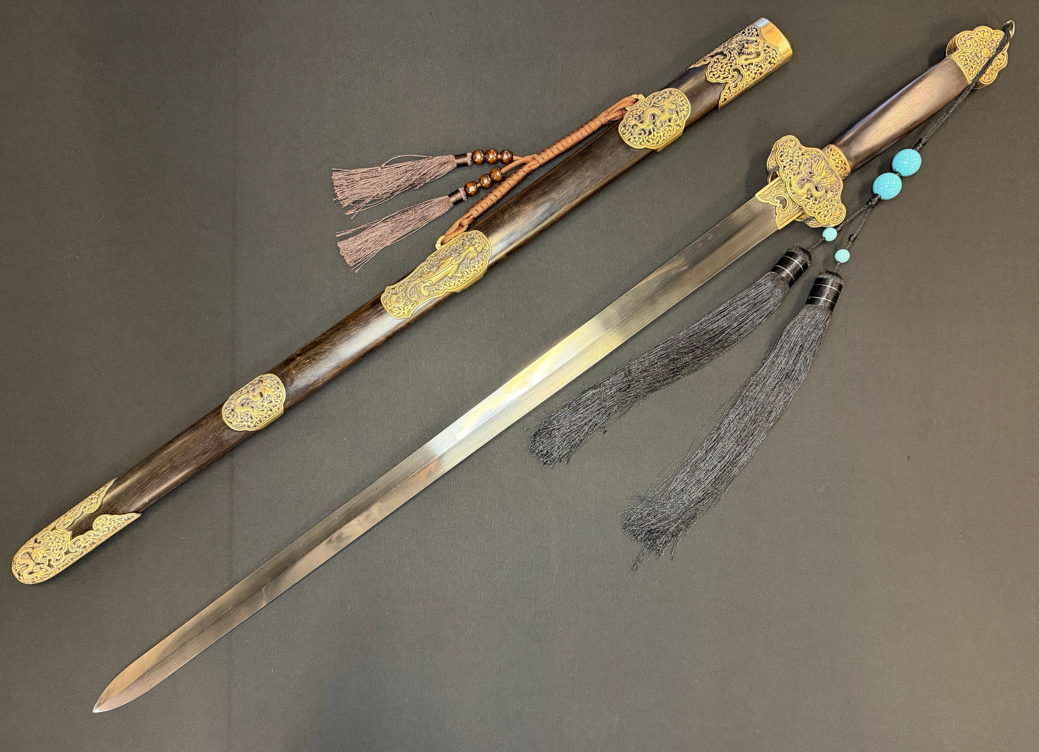 Phoenix Armory Jian - Spiral Damascus