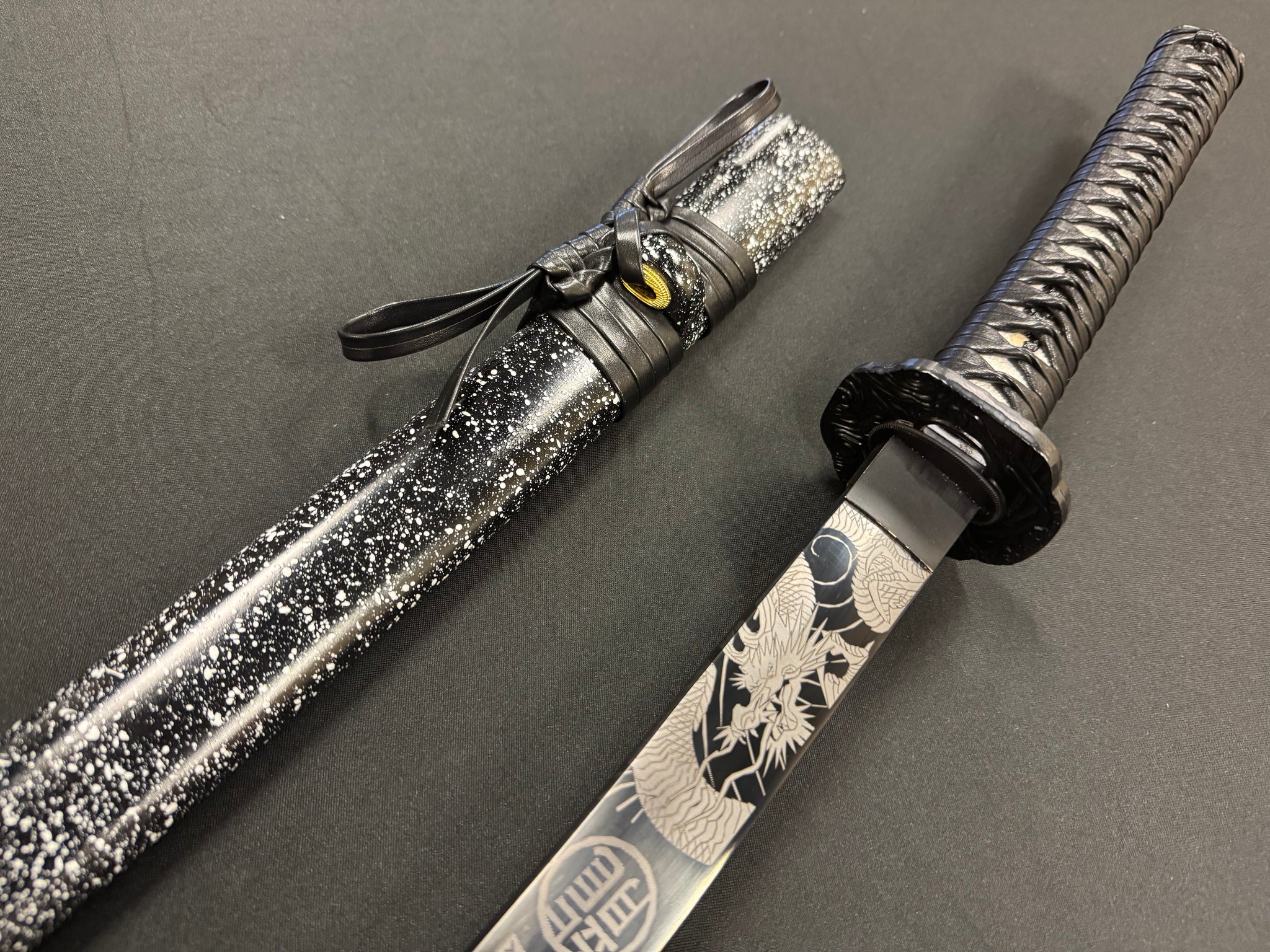 Phoenix Armory Katana - Black Dragonblade 65Mn