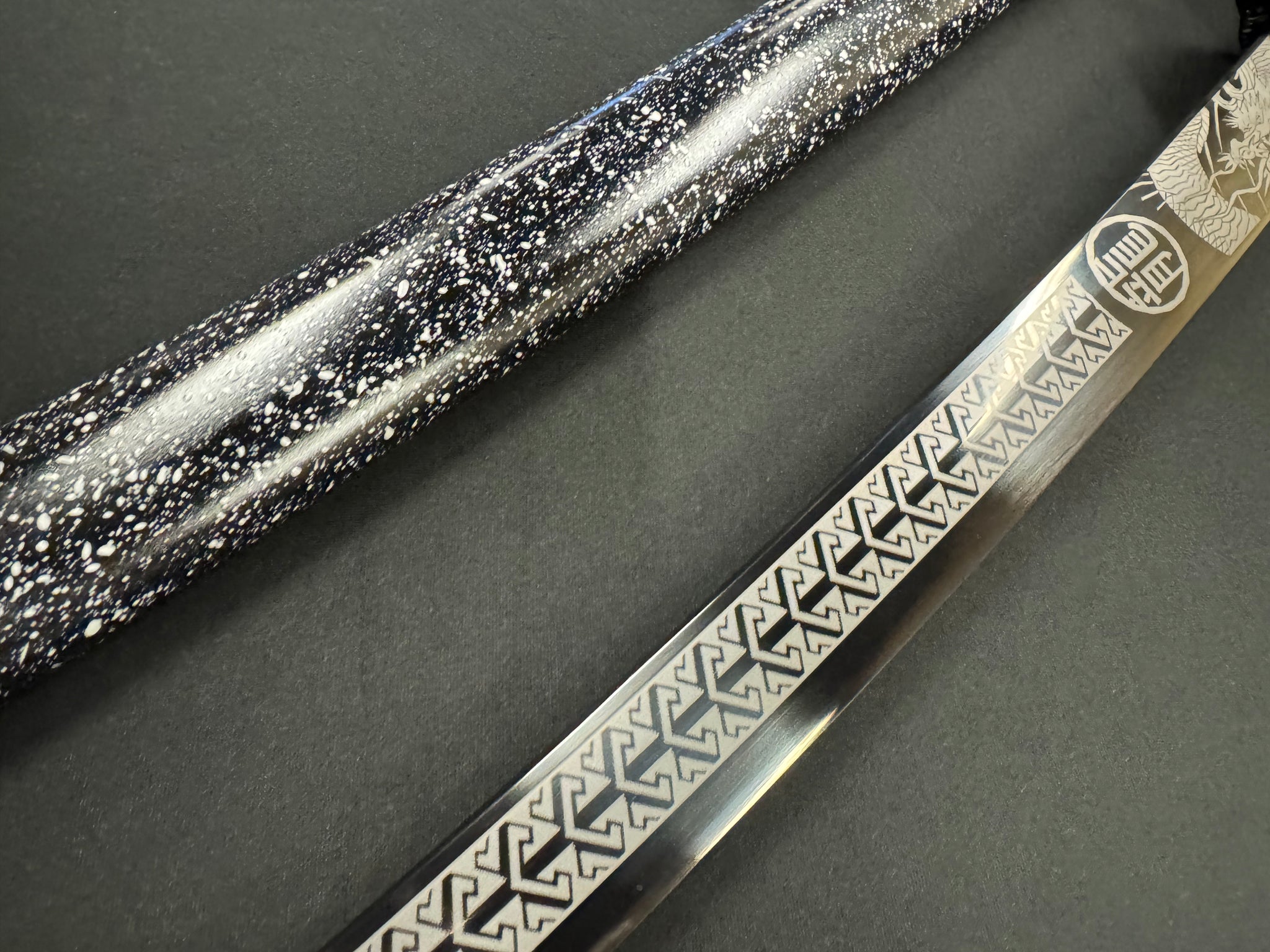 Phoenix Armory Katana - Black Dragonblade 65Mn