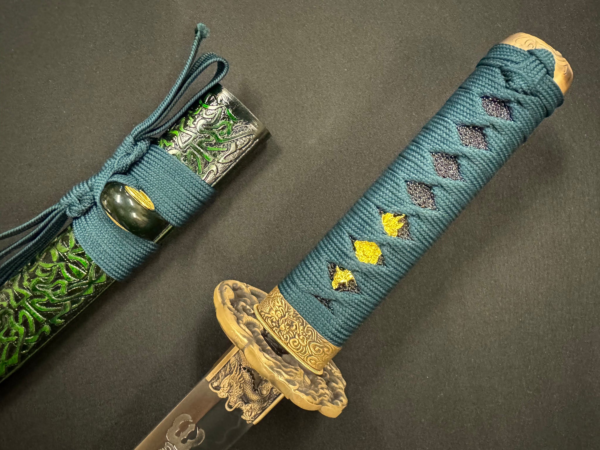 Phoenix Armory Tanto - Celtic Wyvern T10 Horimono