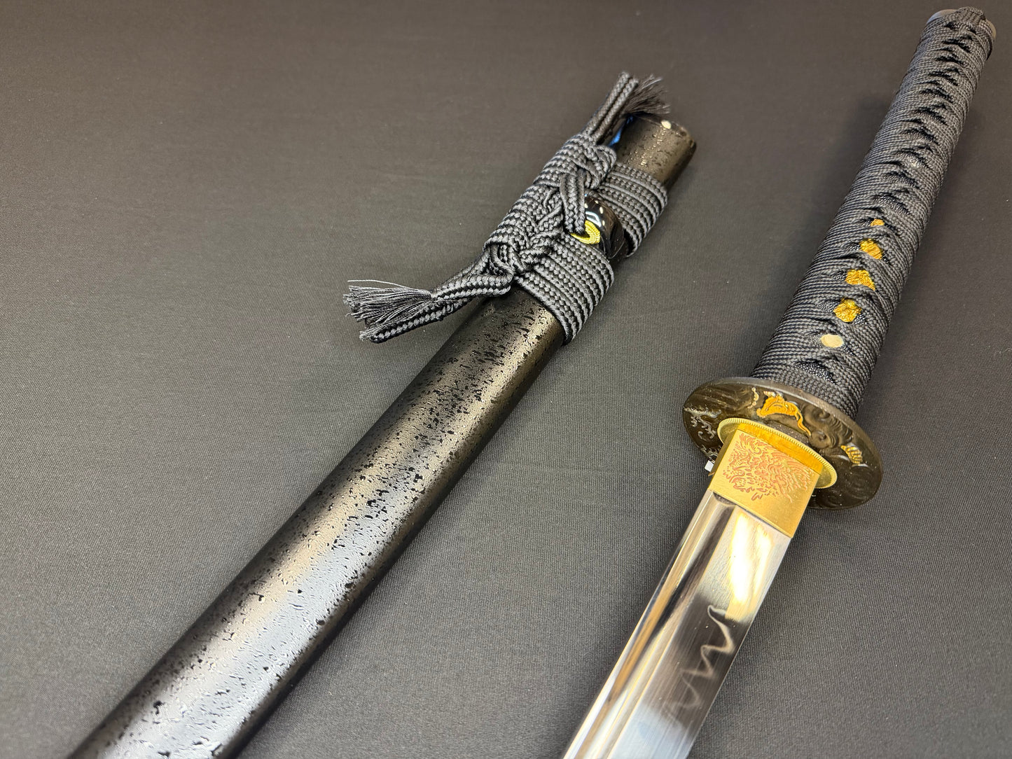 Phoenix Armory Duelist Series Katana - Black Sea Dragon T10 Okissaki