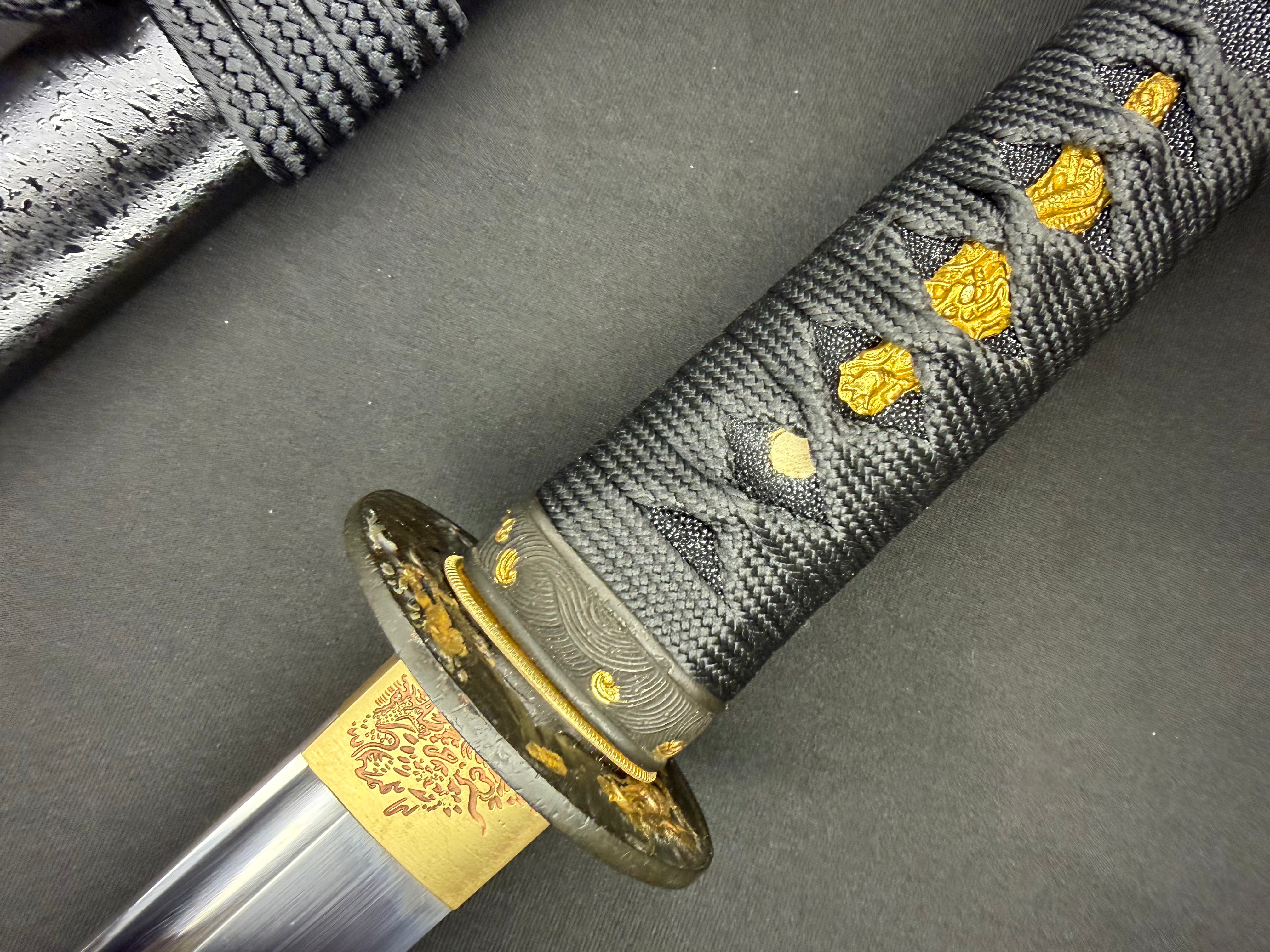Phoenix Armory Duelist Series Katana - Black Sea Dragon T10 Okissaki