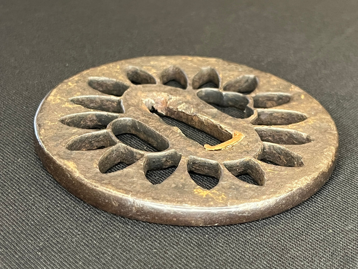 Antique Japanese Tsuba - Iron Handguard #286 Unverified