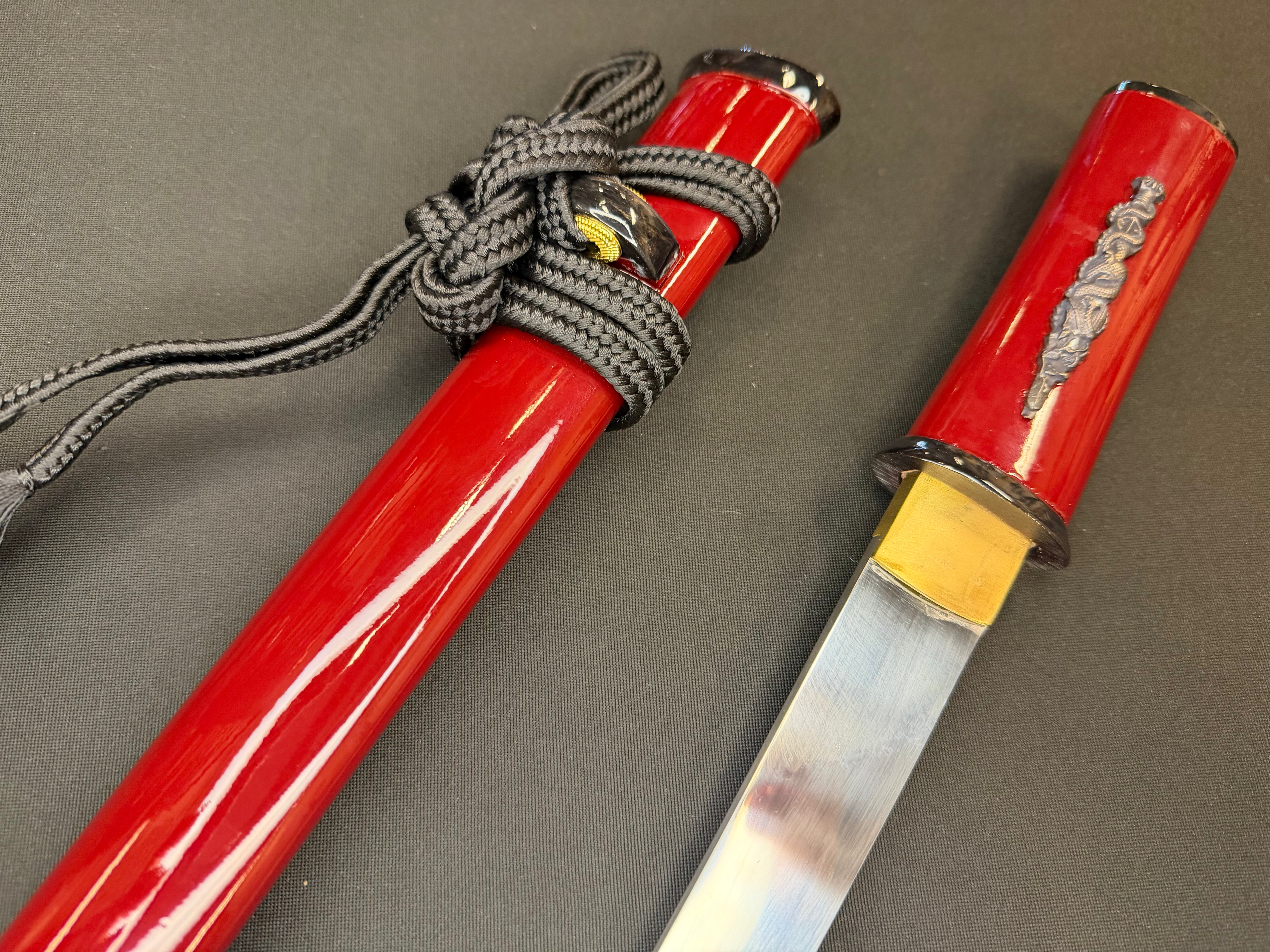 Phoenix Armory Kaiken Aikuchi Tanto - Scarlet Shade 65Mn