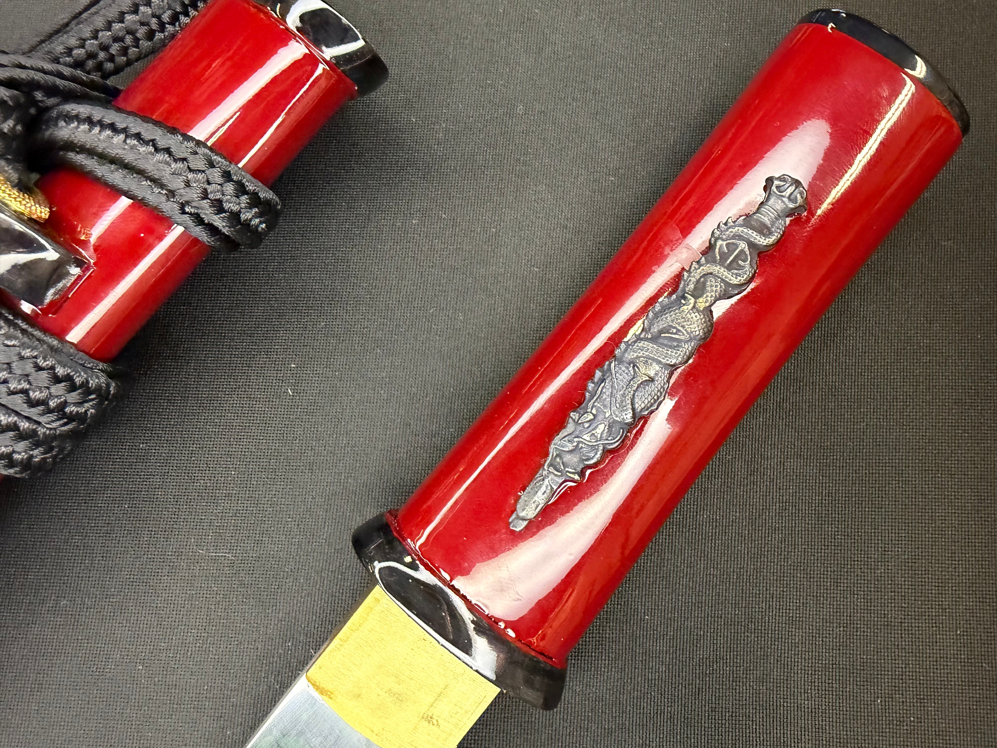 Phoenix Armory Kaiken Aikuchi Tanto - Scarlet Shade 65Mn