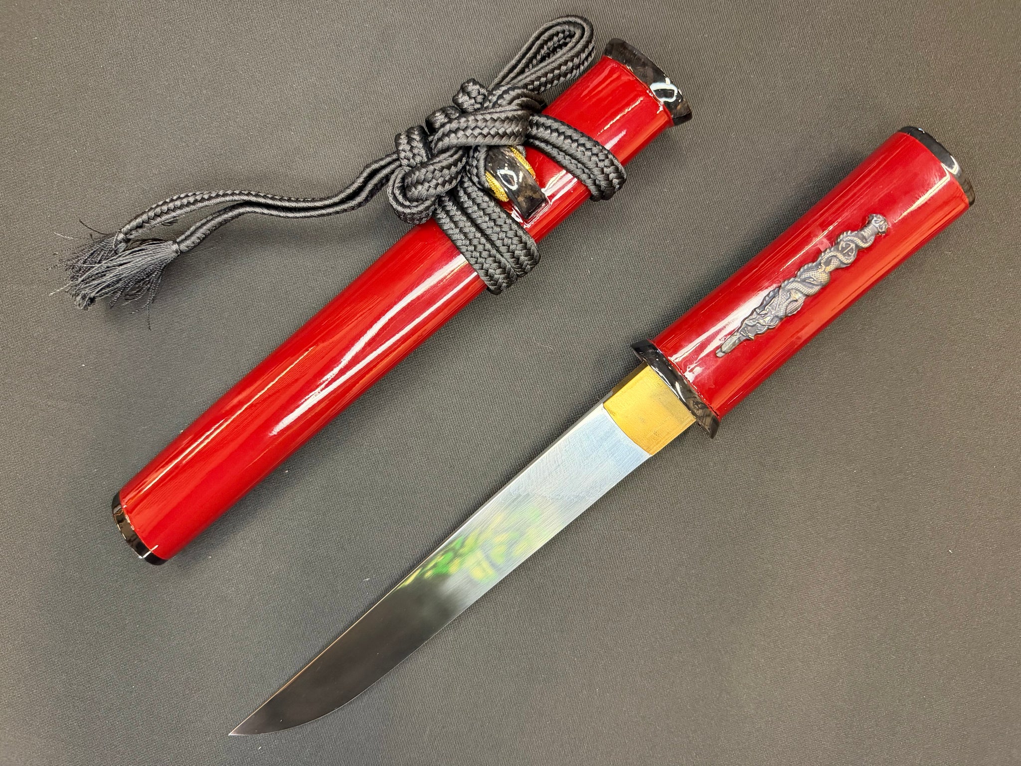 Phoenix Armory Kaiken Aikuchi Tanto - Scarlet Shade 65Mn
