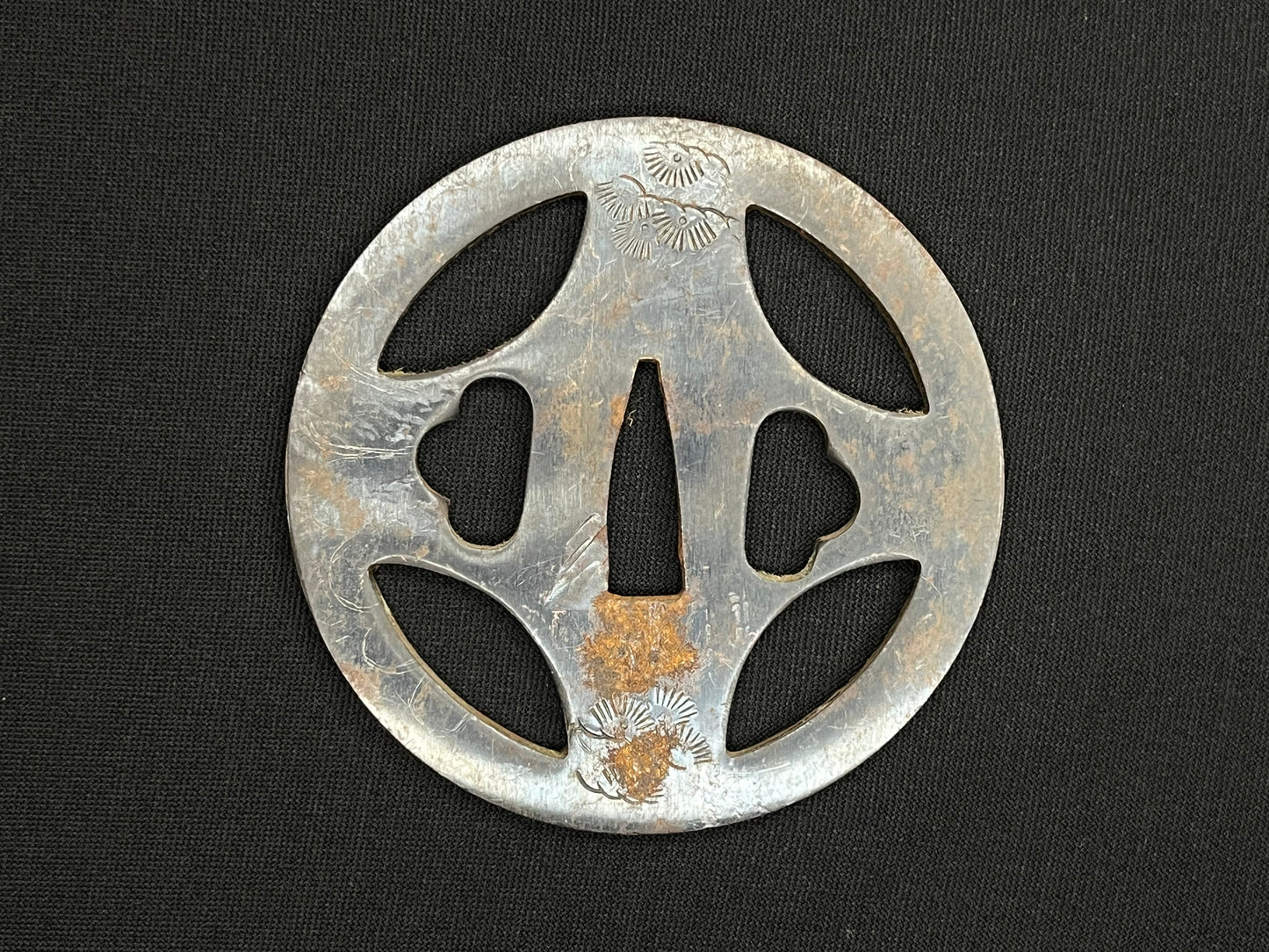 Antique Japanese Tsuba - Iron Handguard #022 Unverified
