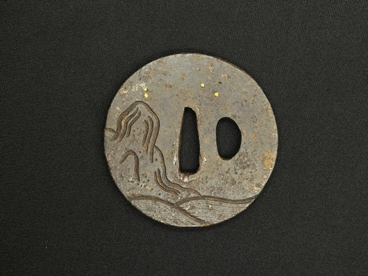 Antique Japanese Tsuba - Iron Handguard #025 Unverified