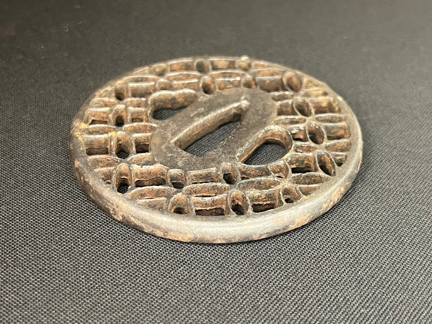 Antique Japanese Tsuba - Iron Handguard #637 Unverified