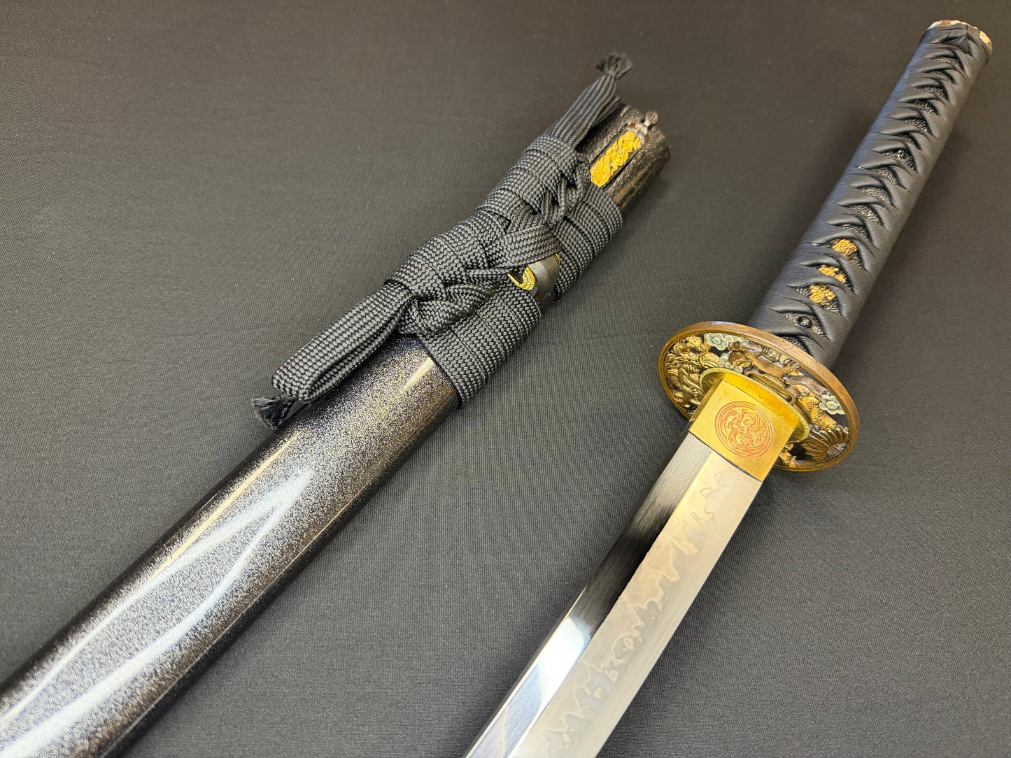 Cloudhammer Katana - Hidden Dragon Series Sakura Fury - sx105v Japanese Tool Steel - Ko-Choji Hamon