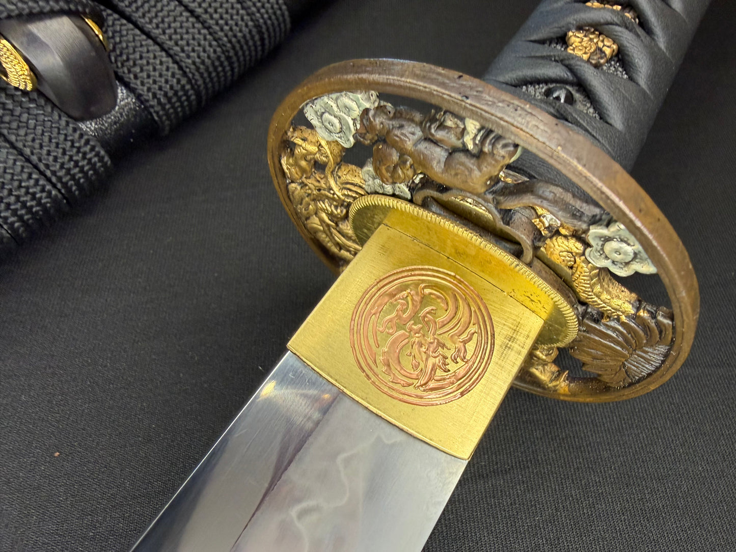 Cloudhammer Katana - Hidden Dragon Series Sakura Fury - sx105v Japanese Tool Steel - Ko-Choji Hamon
