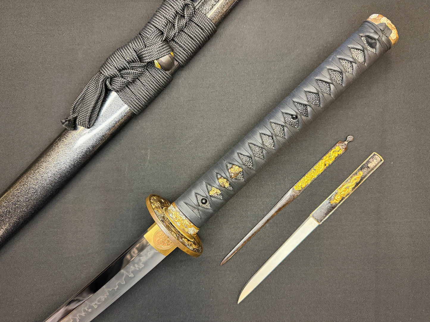 Cloudhammer Katana - Hidden Dragon Series Sakura Fury - sx105v Japanese Tool Steel - Ko-Choji Hamon
