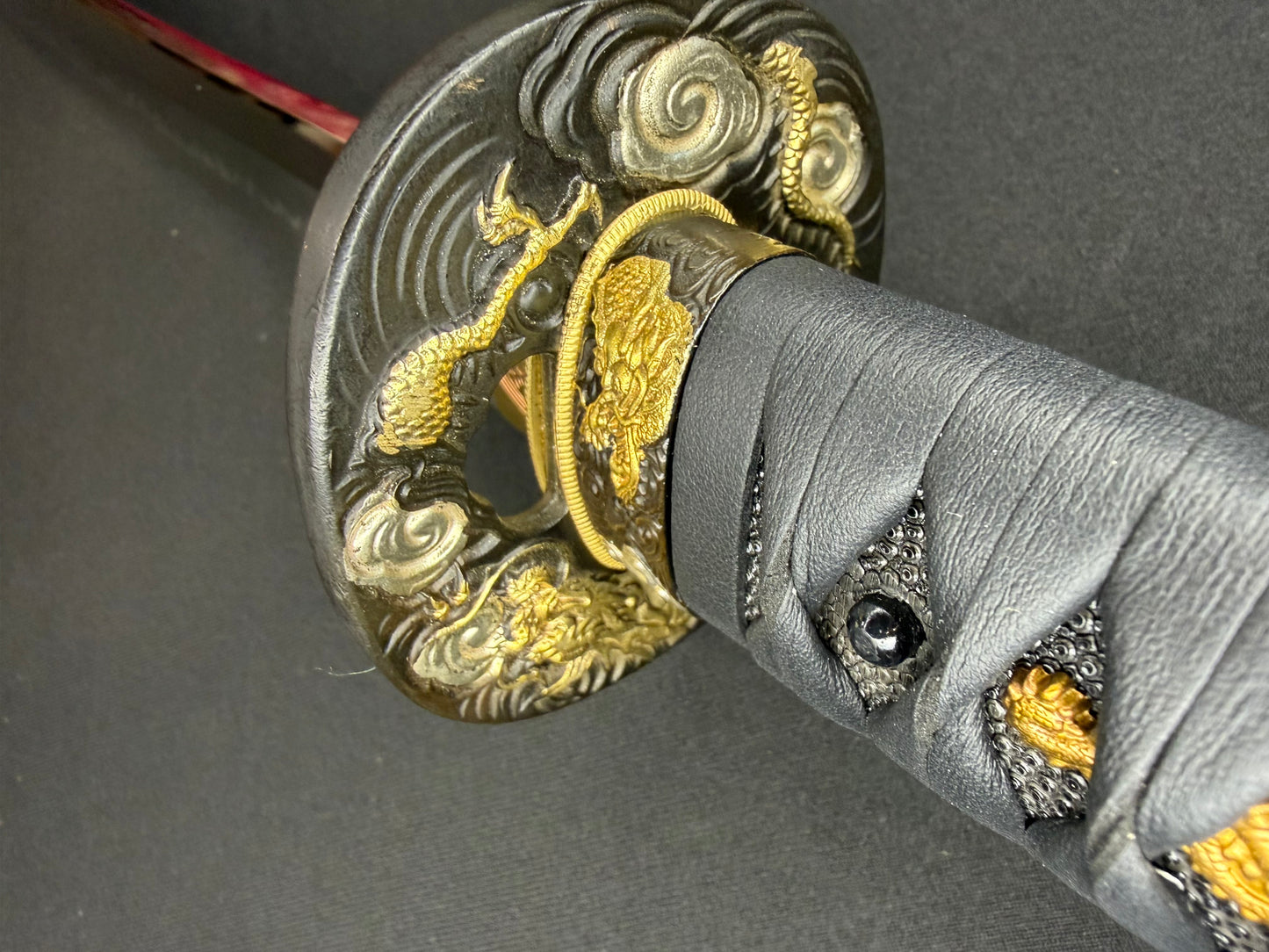 Cloudhammer Katana - Hidden Dragon Series Stormdragon - sx105v Japanese Tool Steel - Ko-Choji Hamon