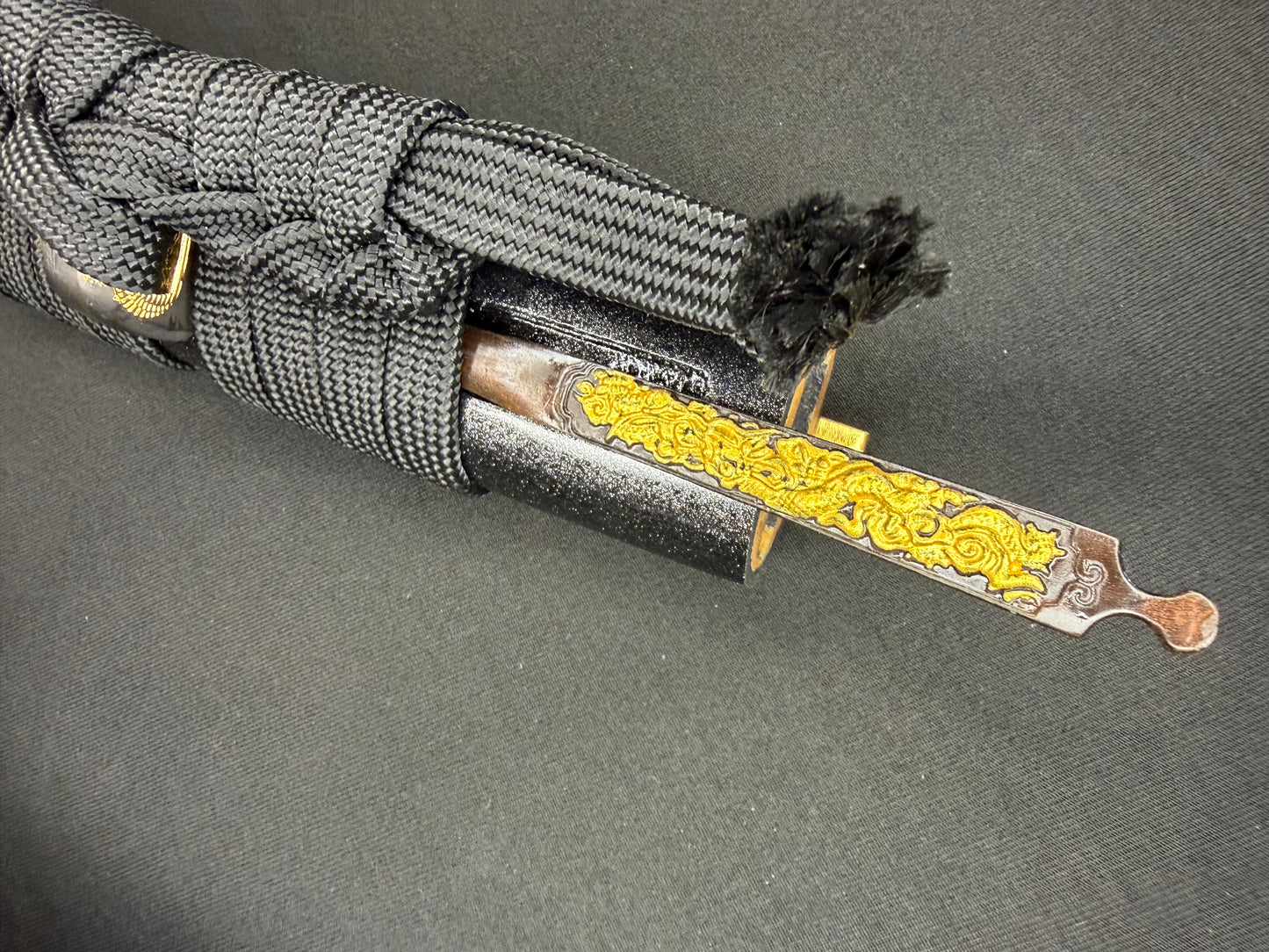 Cloudhammer Katana - Hidden Dragon Series Stormdragon - sx105v Japanese Tool Steel - Ko-Choji Hamon