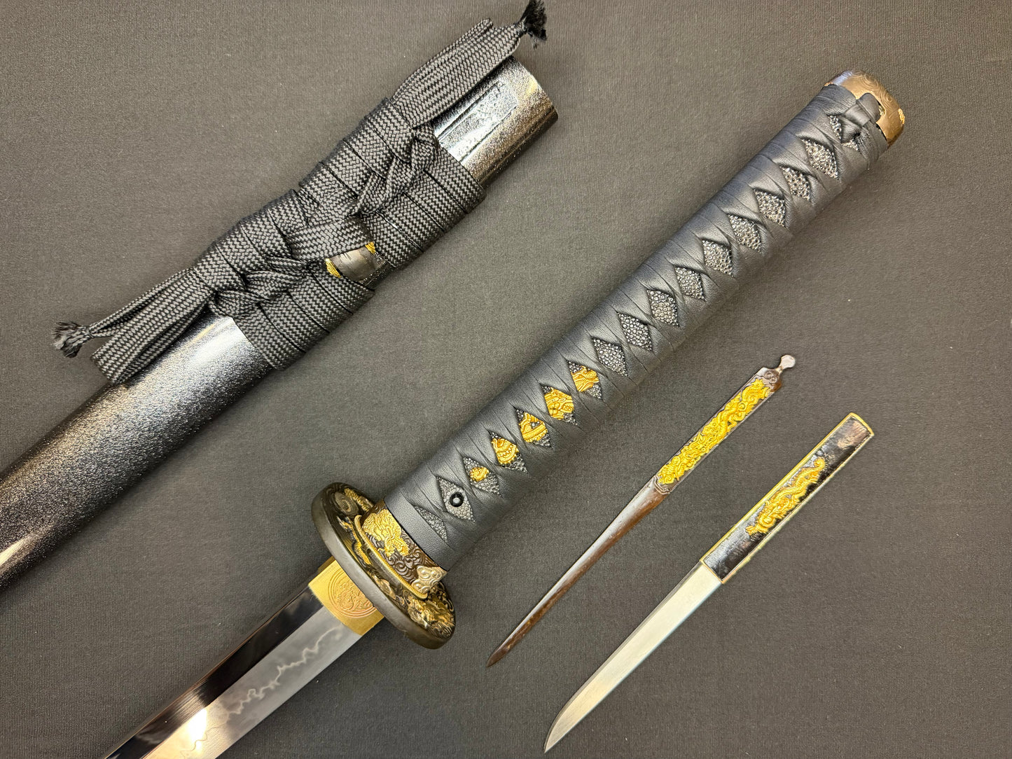 Cloudhammer Katana - Hidden Dragon Series Stormdragon - sx105v Japanese Tool Steel - Ko-Choji Hamon