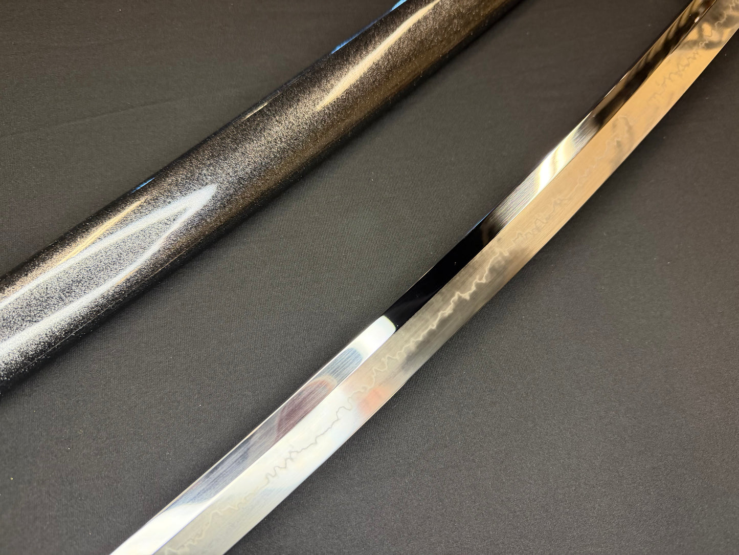 Cloudhammer Katana - Hidden Dragon Series Stormdragon - sx105v Japanese Tool Steel - Ko-Choji Hamon