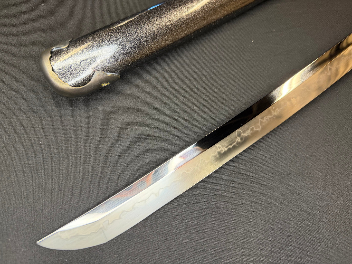 Cloudhammer Katana - Hidden Dragon Series Stormdragon - sx105v Japanese Tool Steel - Ko-Choji Hamon