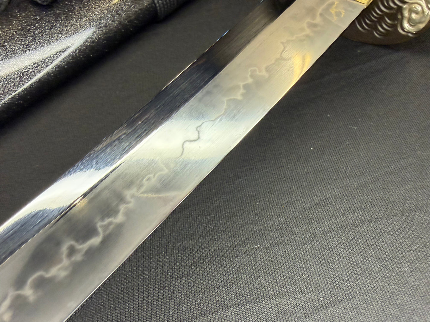 Cloudhammer Katana - Hidden Dragon Series Stormdragon - sx105v Japanese Tool Steel - Ko-Choji Hamon