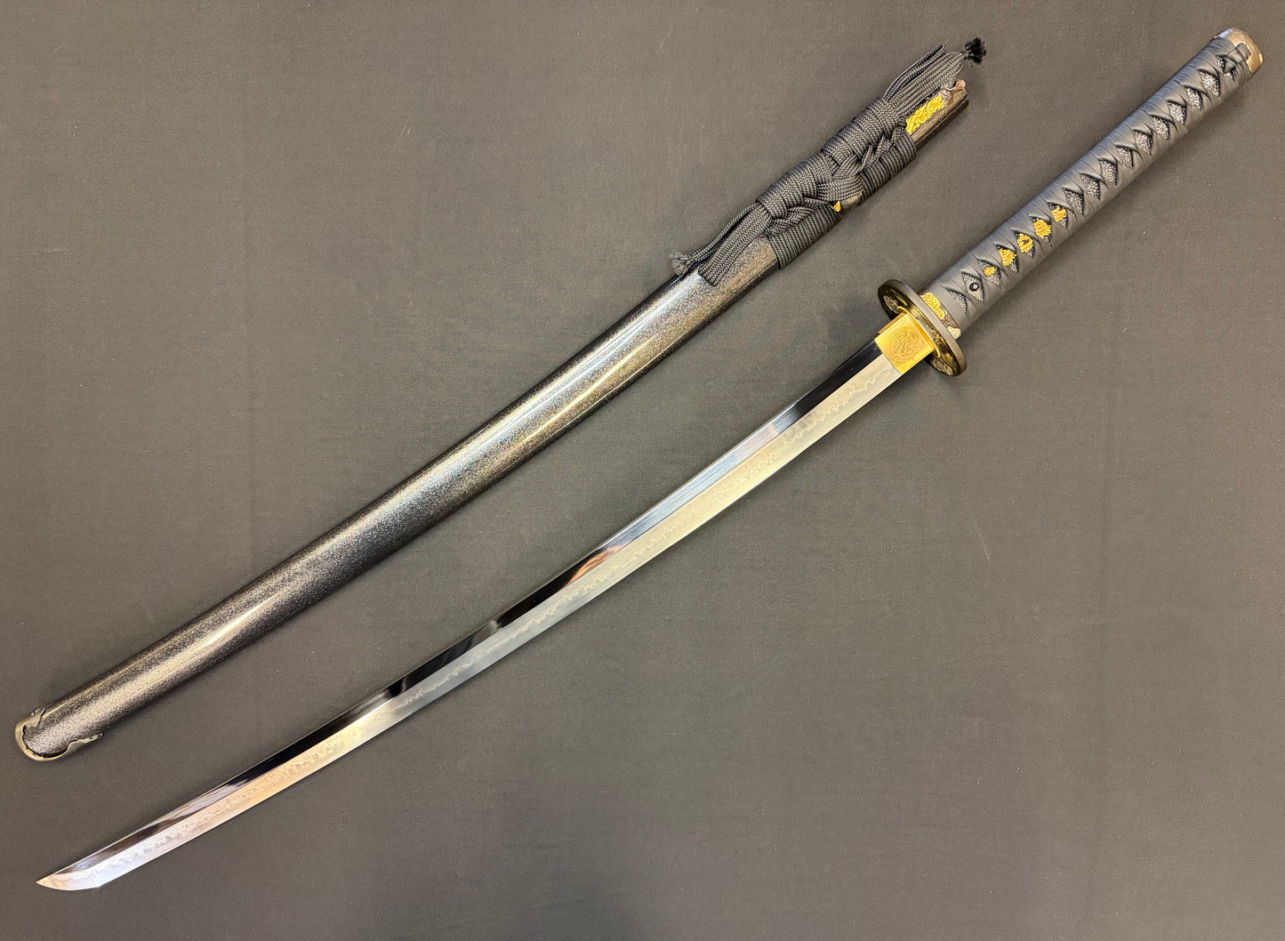 Cloudhammer Katana - Hidden Dragon Series Stormdragon - sx105v Japanese Tool Steel - Ko-Choji Hamon