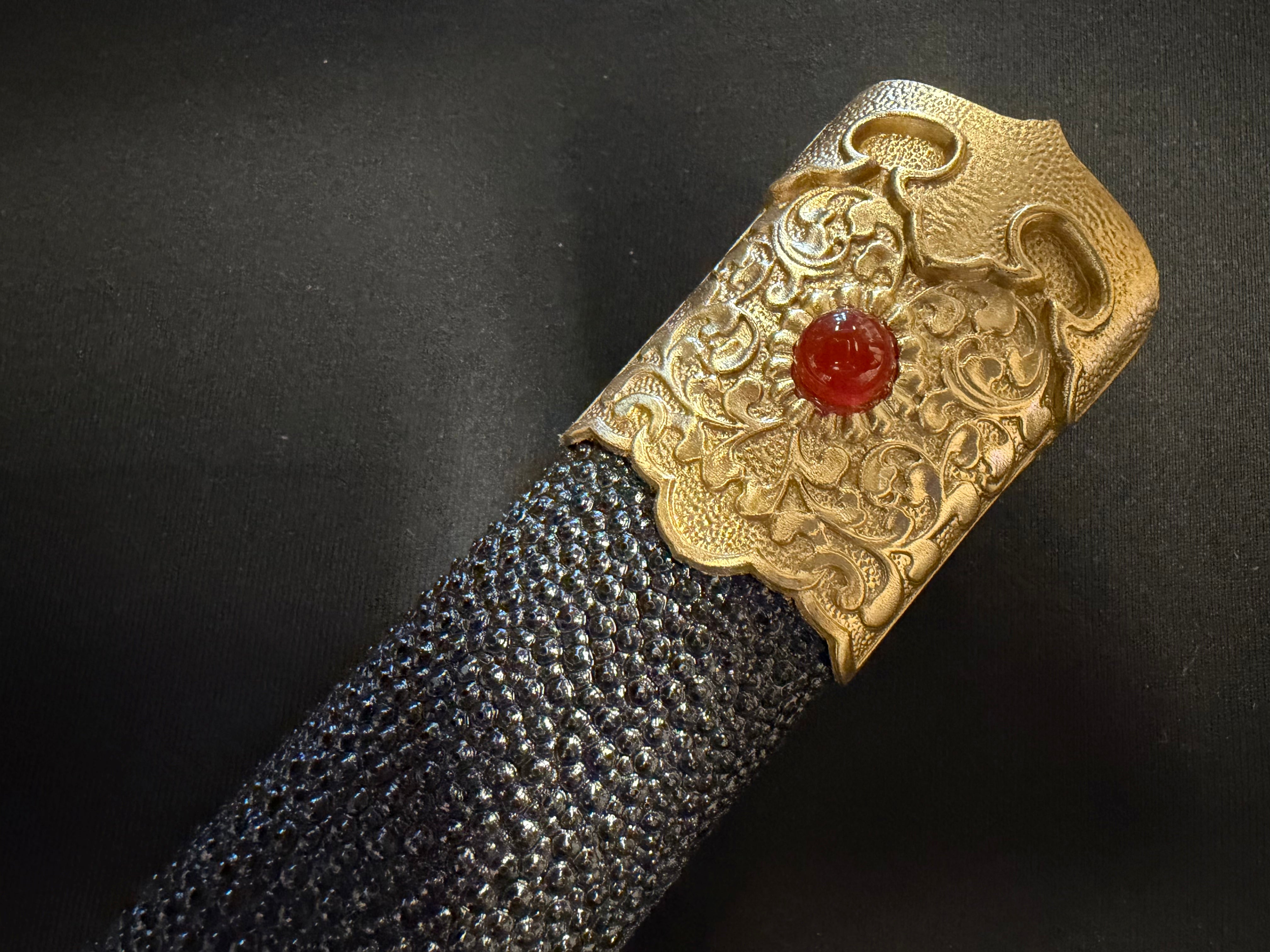 Phoenix Armory Jian - Golden Pursuit of Jade Emperor - Eight-faced Damascus Jian Brass fittings
