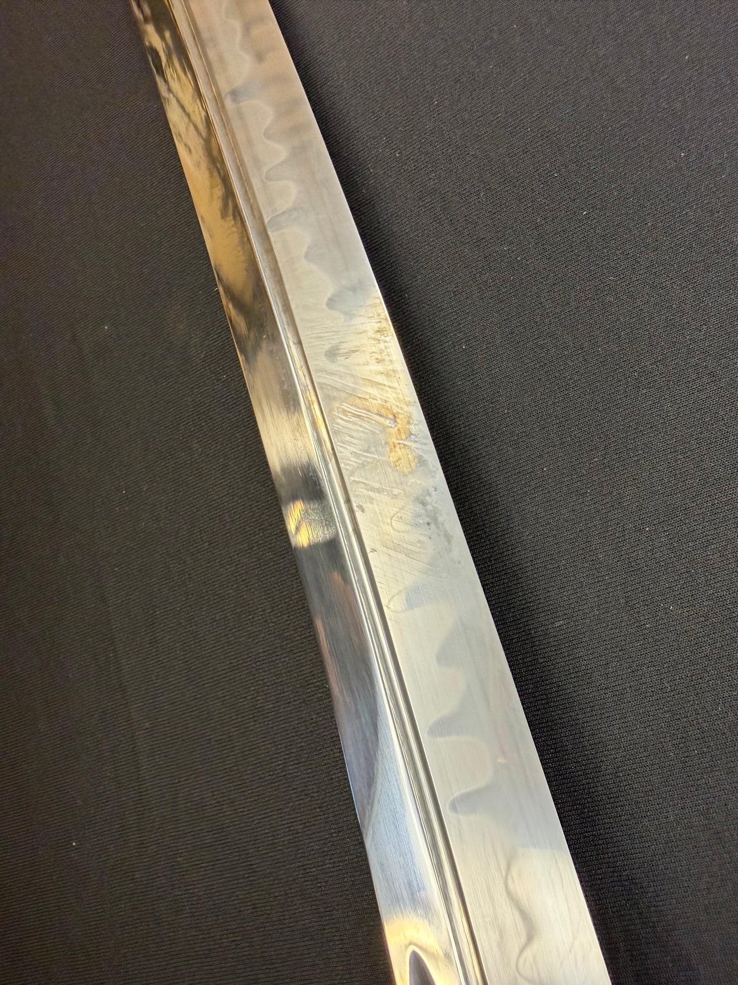 Phoenix Armory Naginata Naoshi wakizashi - Night Chrysanthemum - T10 Clay Tempered Black