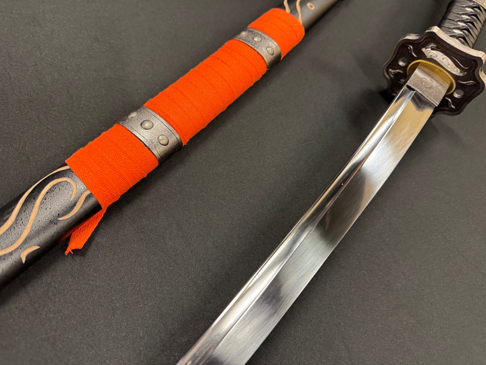 Phoenix Armory Katana - Ninja Gaiden II Evil Deity Blade of the Archfiend 65Mn