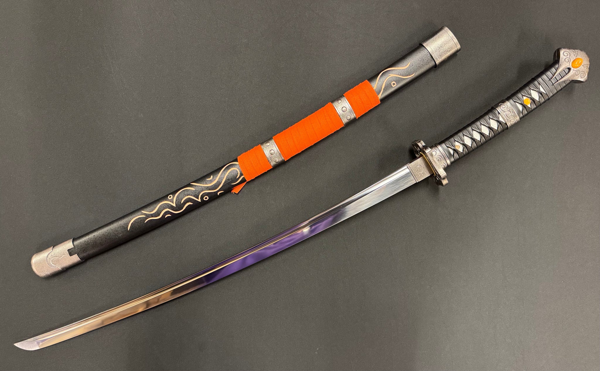 Phoenix Armory Katana - Ninja Gaiden II Evil Deity Blade of the Archfiend 65Mn