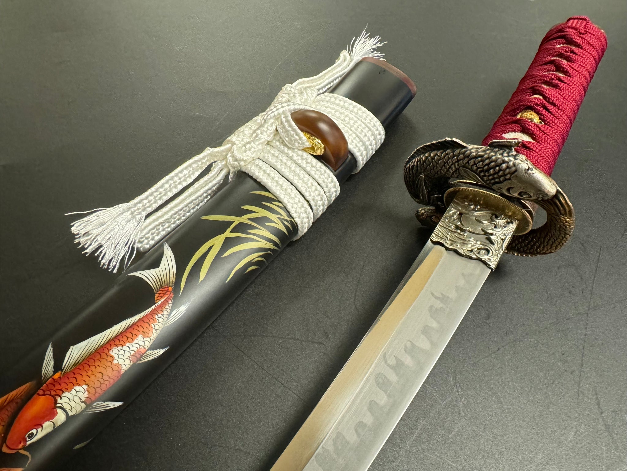 MADE TO ORDER Phoenix Armory Red Carp Shobu Zukuri Tanto T10