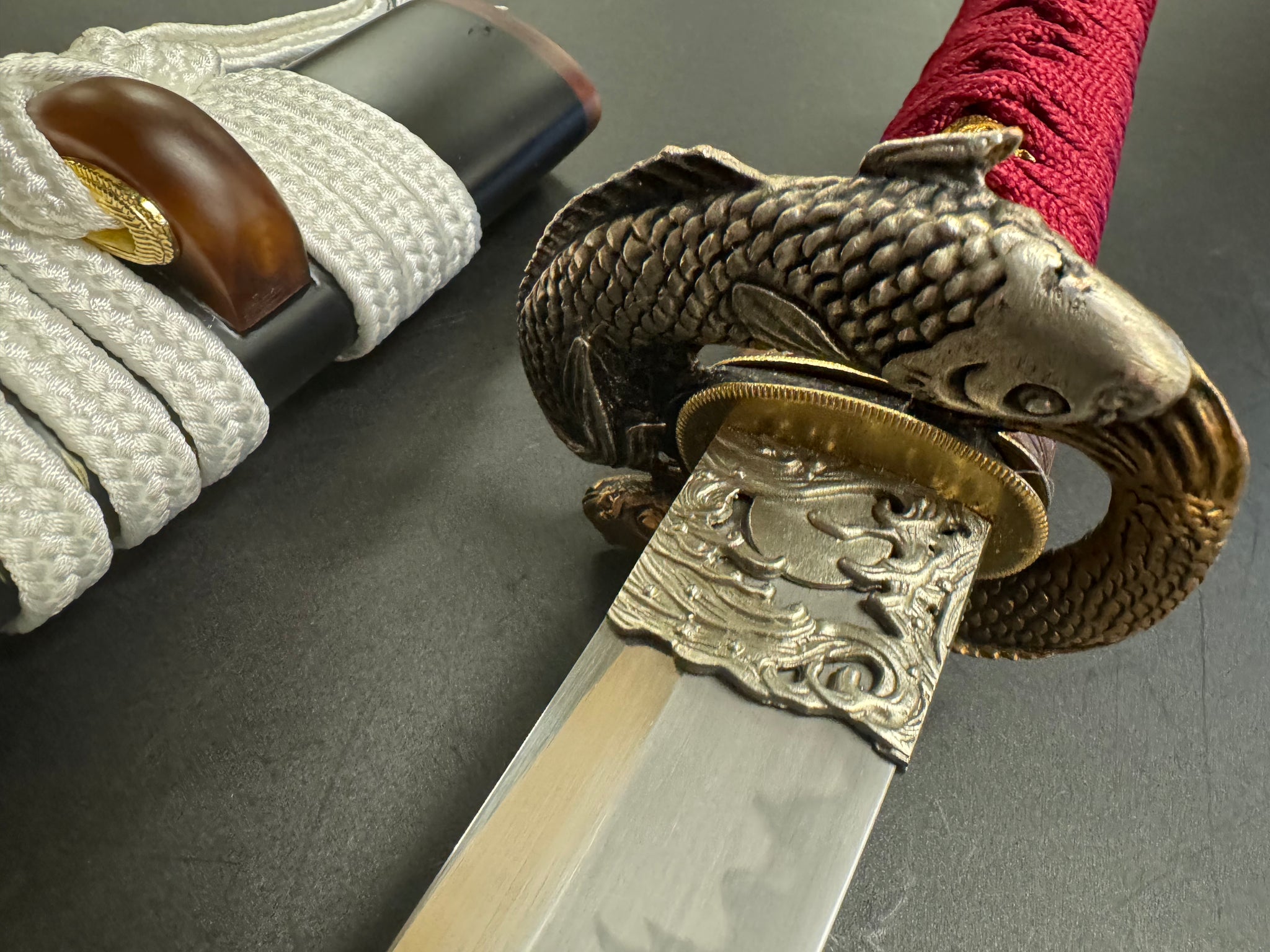 MADE TO ORDER Phoenix Armory Red Carp Shobu Zukuri Tanto T10