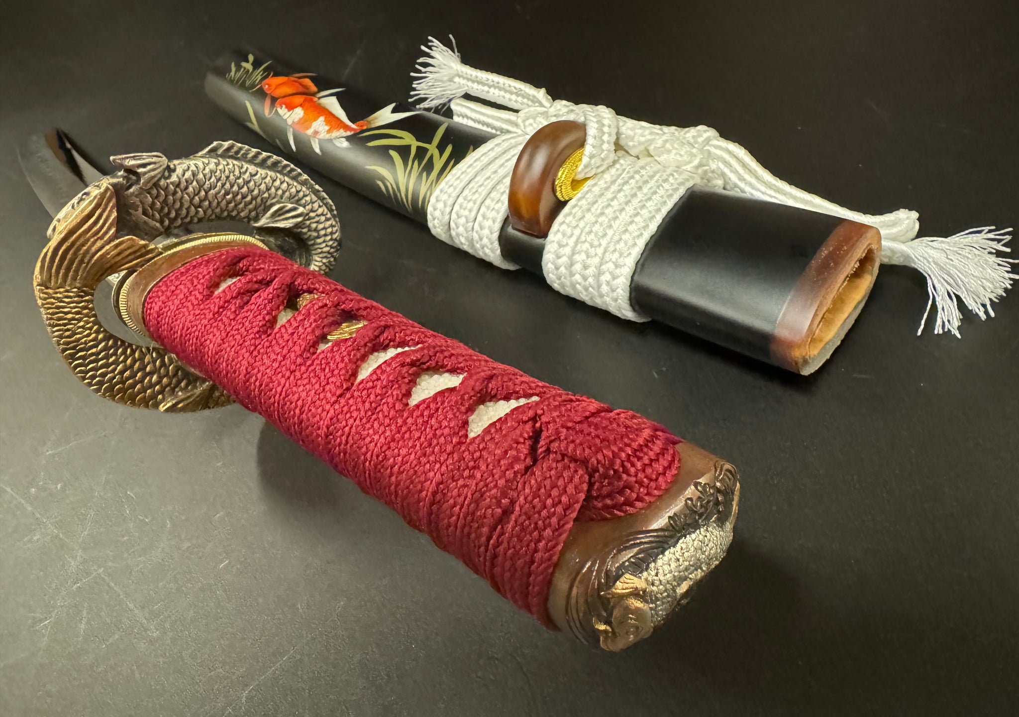 MADE TO ORDER Phoenix Armory Red Carp Shobu Zukuri Tanto T10