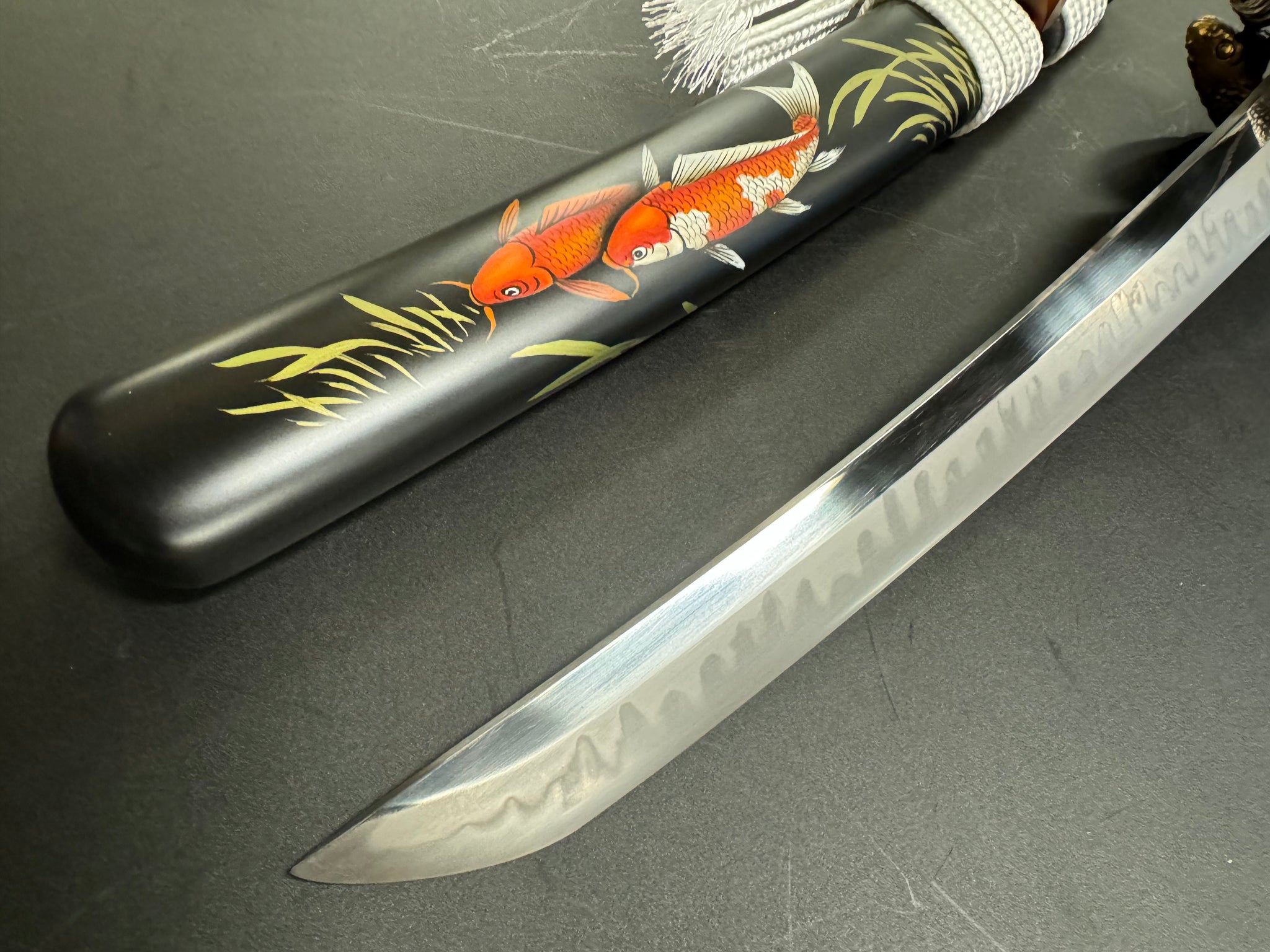 MADE TO ORDER Phoenix Armory Red Carp Shobu Zukuri Tanto T10