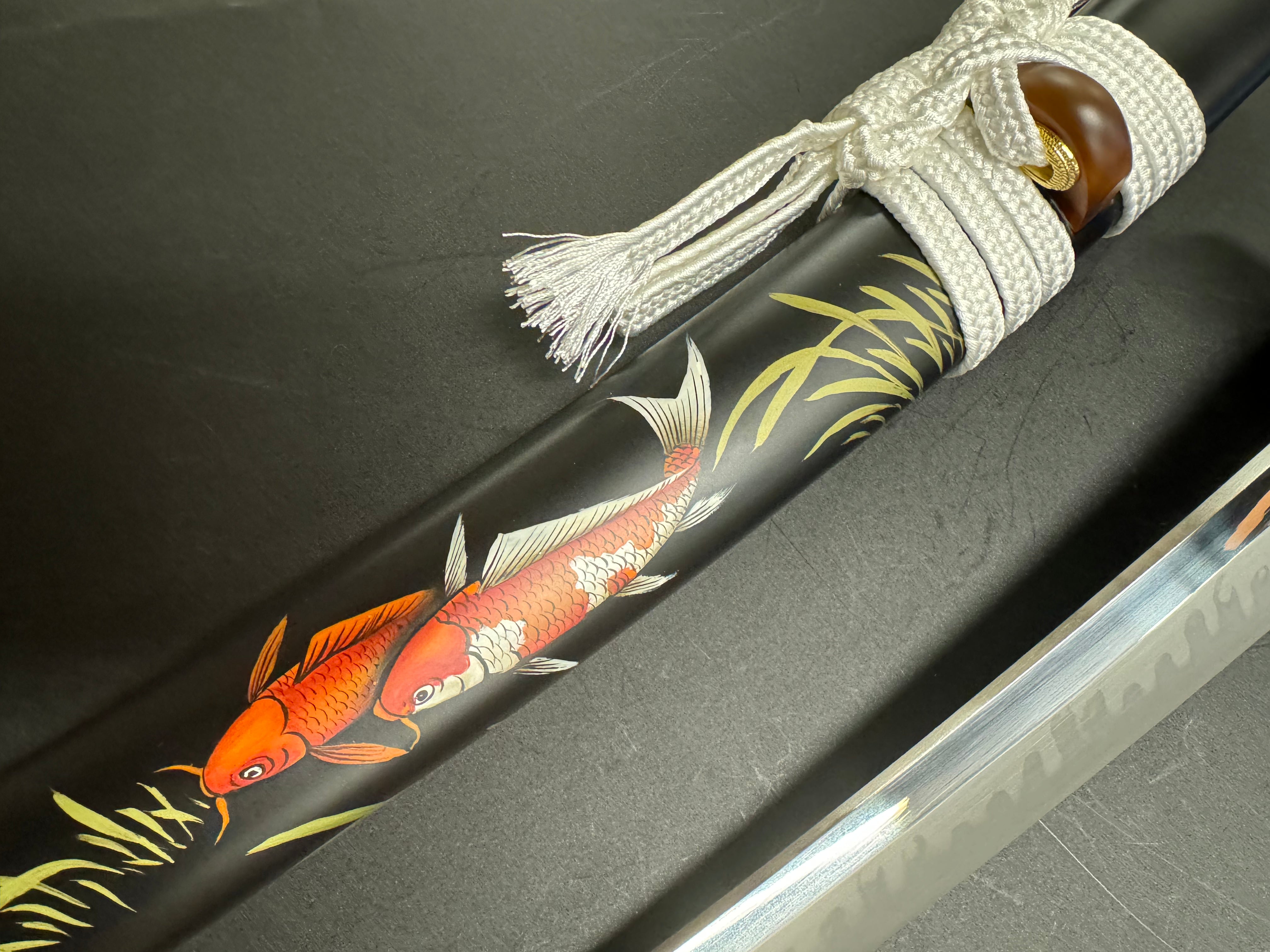 MADE TO ORDER Phoenix Armory Red Carp Shobu Zukuri Tanto T10