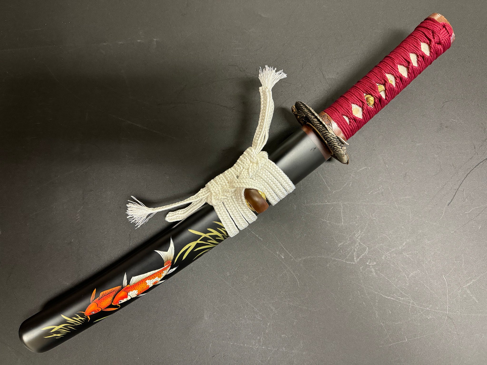 MADE TO ORDER Phoenix Armory Red Carp Shobu Zukuri Tanto T10