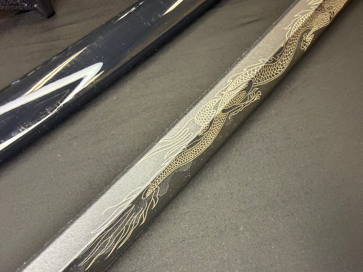 Night Ronin Poly Bokuto - Bokken with Saya and Free Stand