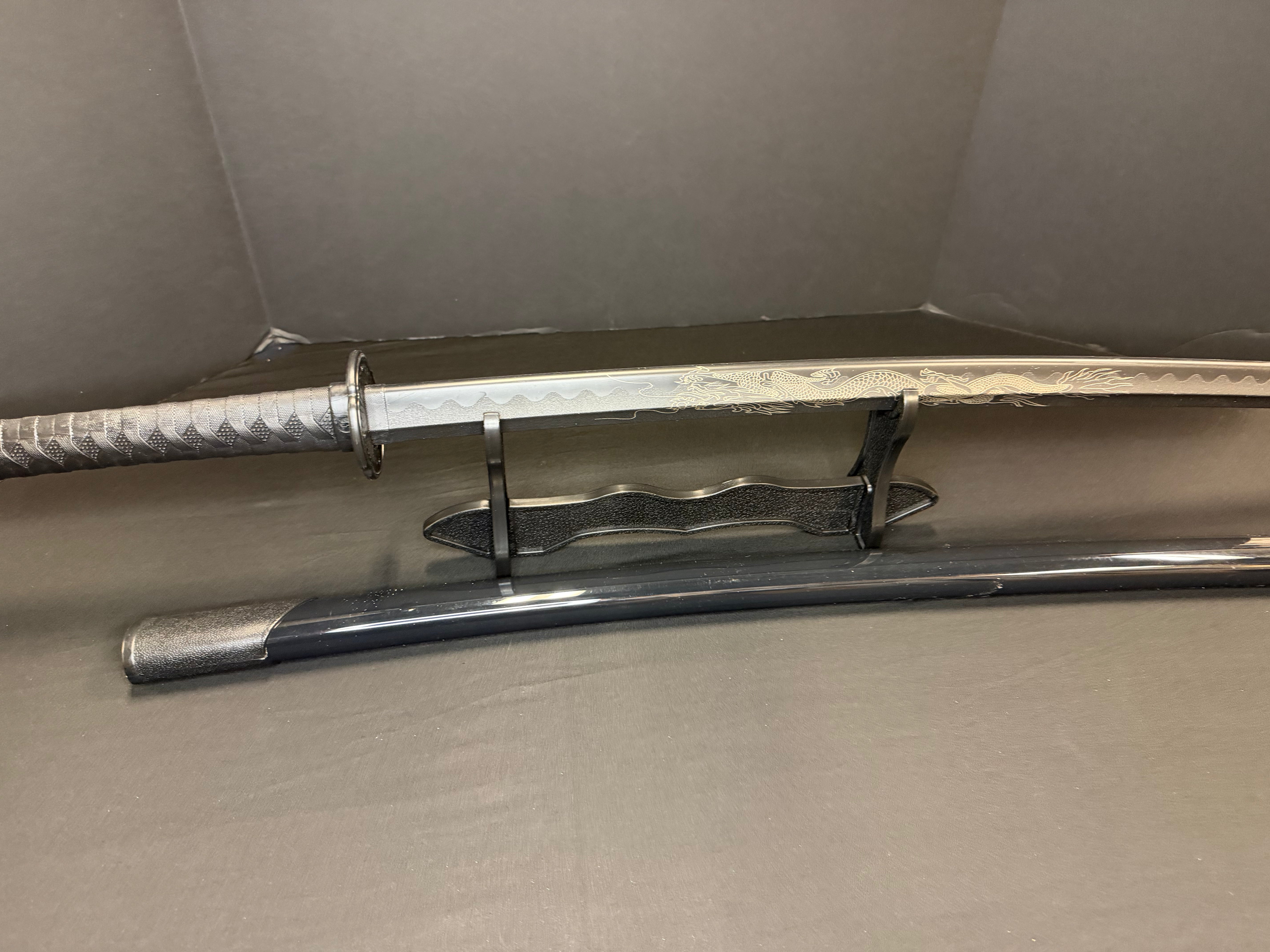 LIQUIDATION Night Ronin Poly Bokuto - Bokken with Saya and Free Stand
