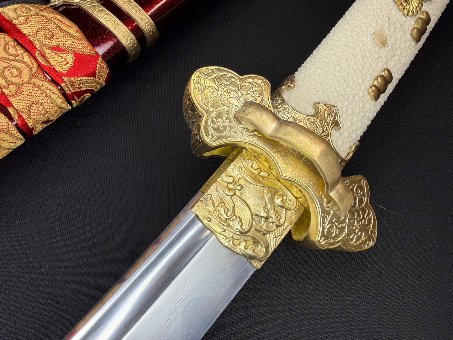 Phoenix Armory Efu Tachi - Crimson Regent Damascus 608