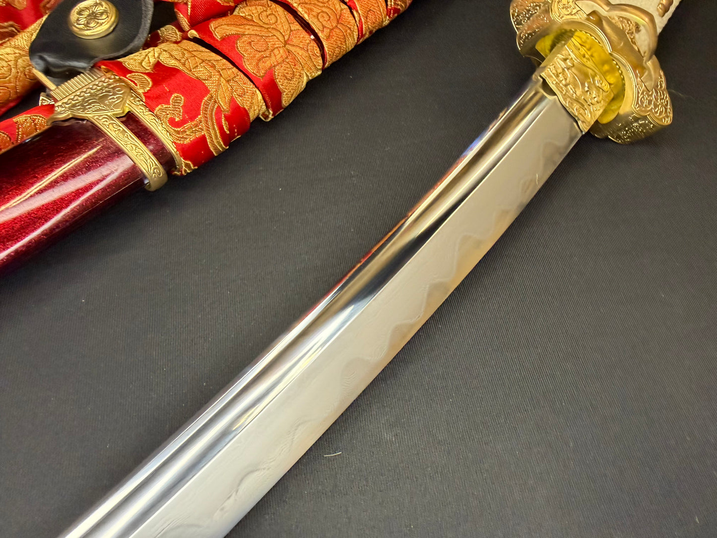 Phoenix Armory Efu Tachi - Crimson Regent Damascus 608