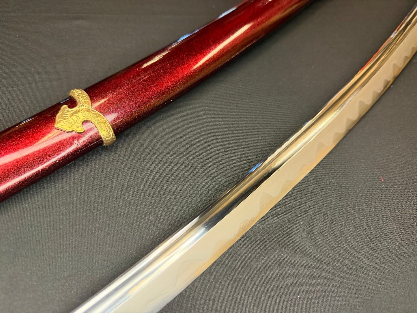 Phoenix Armory Efu Tachi - Crimson Regent Damascus 608