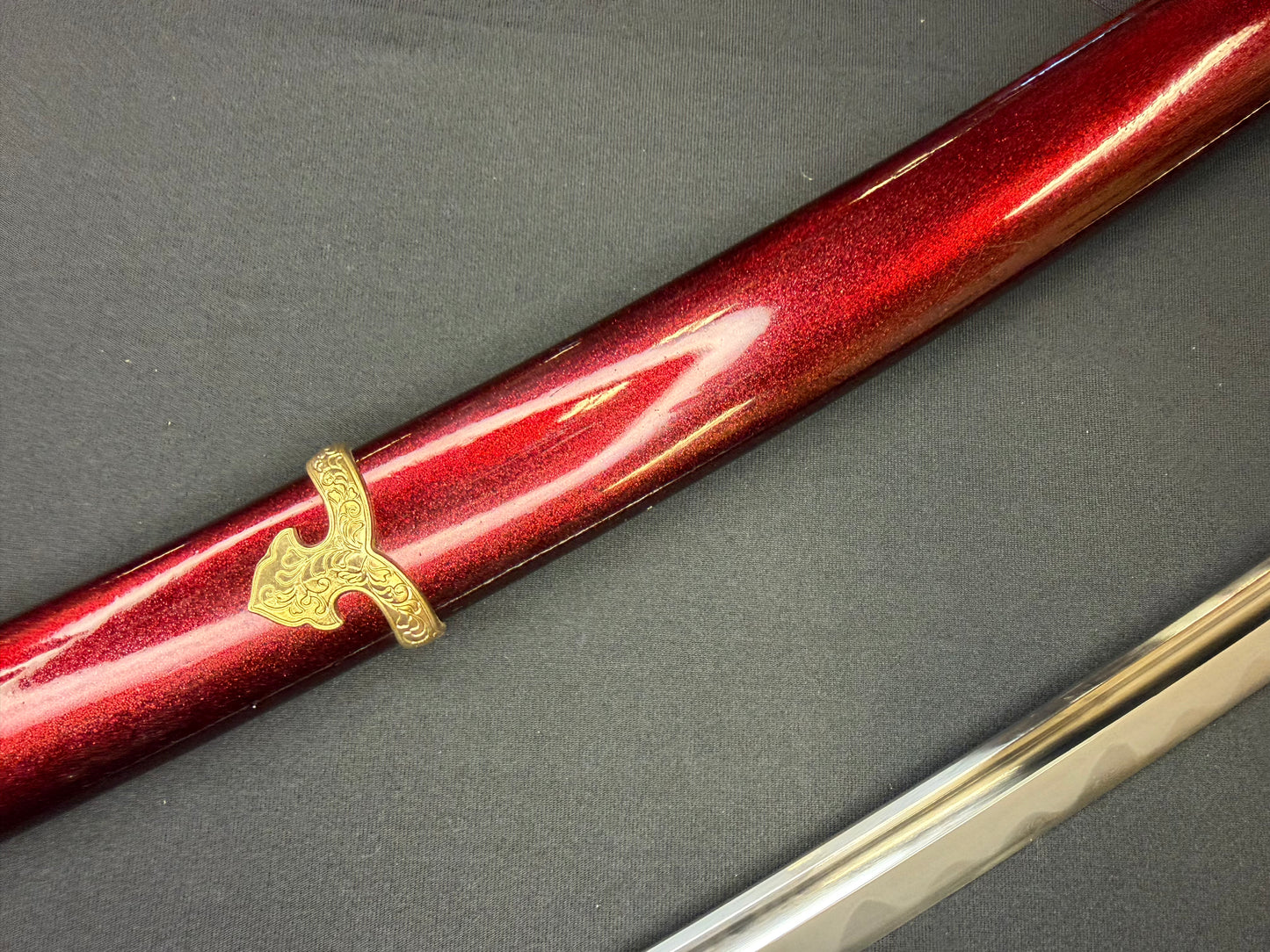 Phoenix Armory Efu Tachi - Crimson Regent Damascus 608