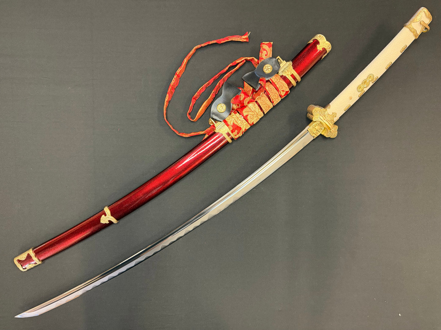 Phoenix Armory Efu Tachi - Crimson Regent Damascus 608