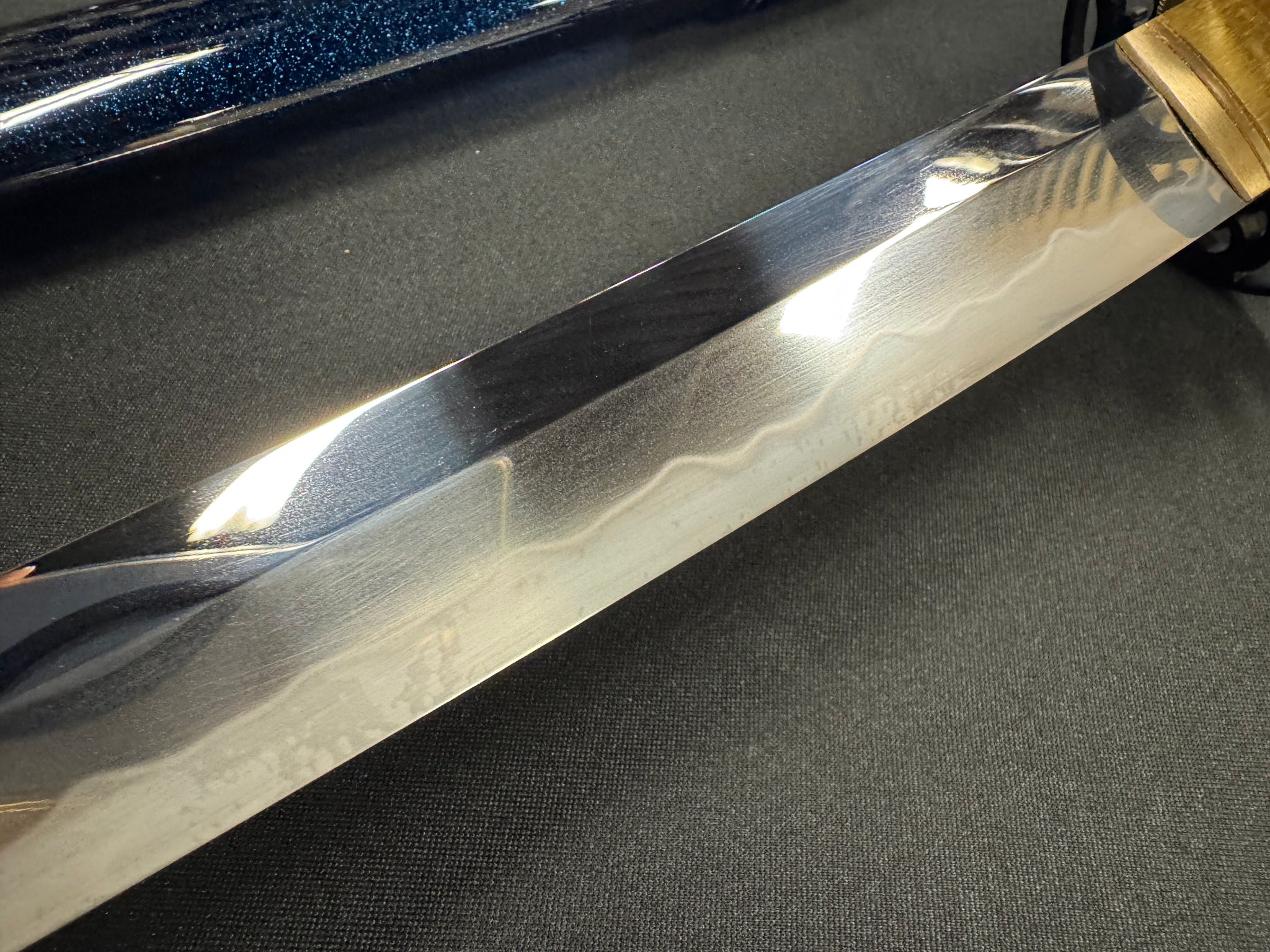 Moritaka Razor Katana - Blue Tide - T10 Clay-Tempered