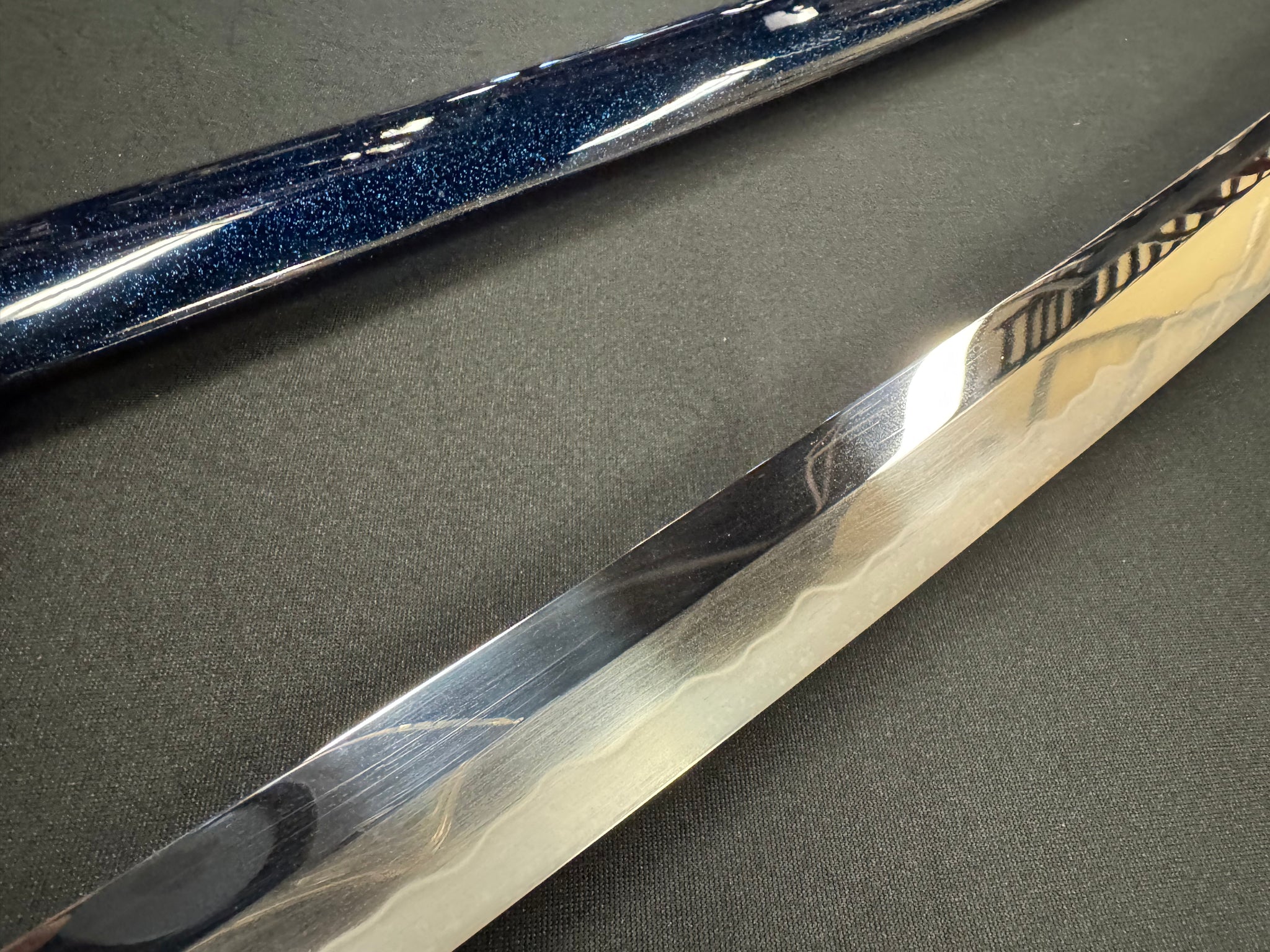 Moritaka Razor Katana - Blue Tide - T10 Clay-Tempered